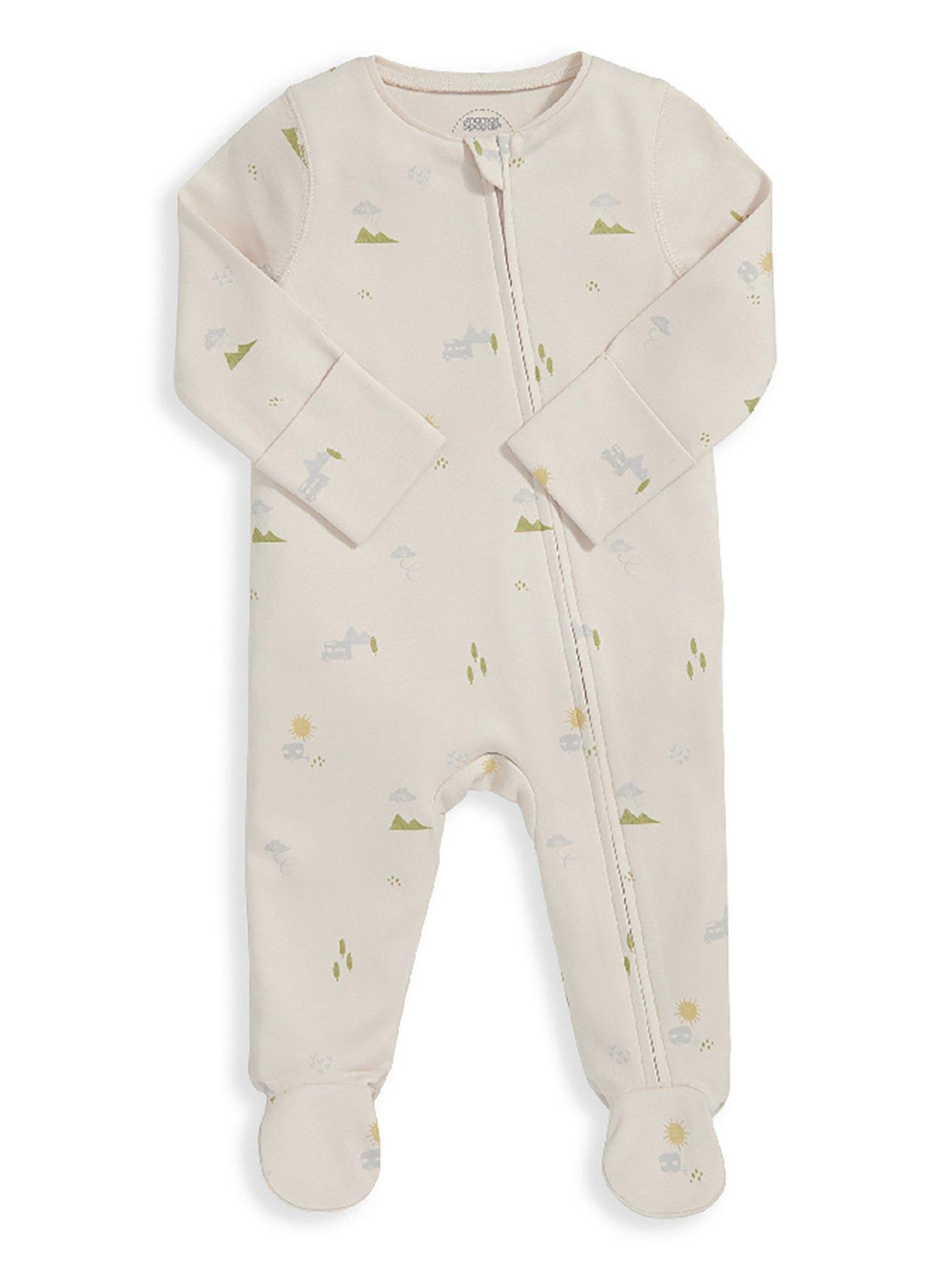 Cream sleepsuits best sale