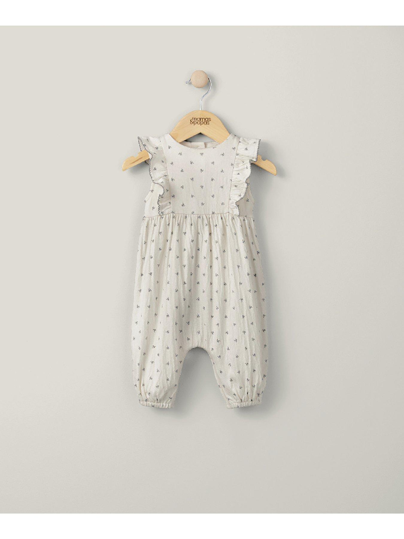 mamas-papas-baby-girls-blue-ditsy-frill-romper-whiteoutfit