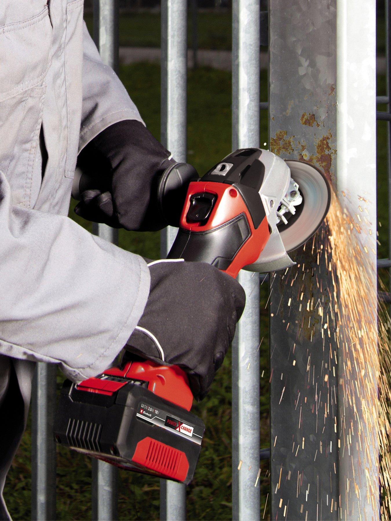 Image 2 of 6 of Einhell PXC 115mm Cordless Angle Grinder with Battery - TC-AG 18/115 Li - Solo