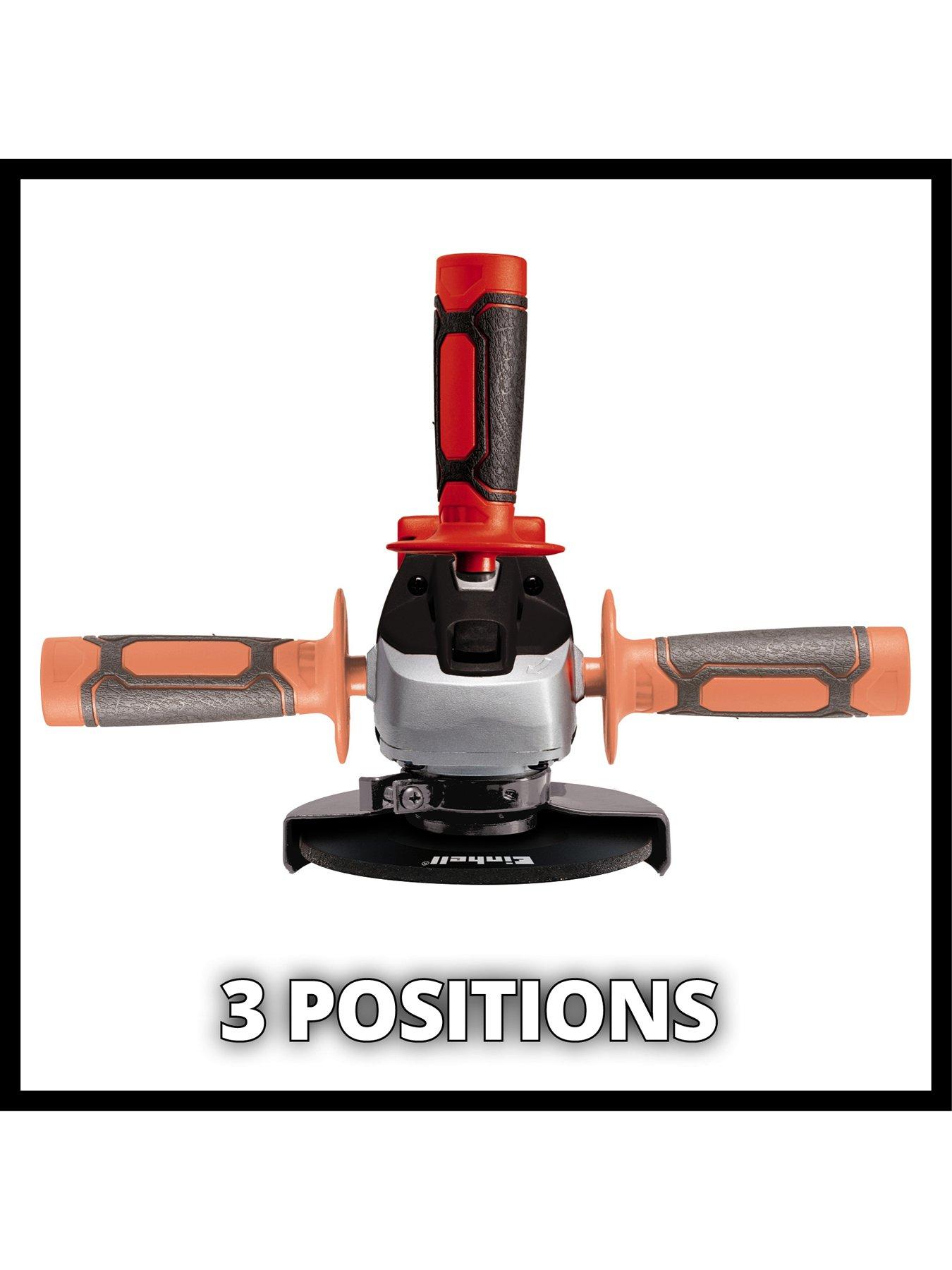 Image 3 of 6 of Einhell PXC 115mm Cordless Angle Grinder with Battery - TC-AG 18/115 Li - Solo