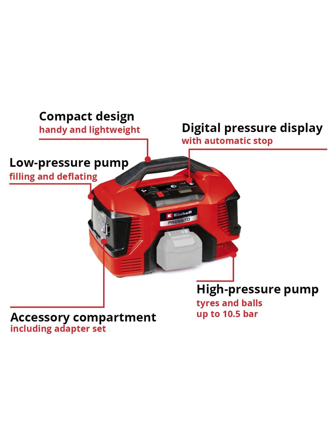 Image 3 of 7 of Einhell PXC Cordless Compressor - PRESSITO 18/21