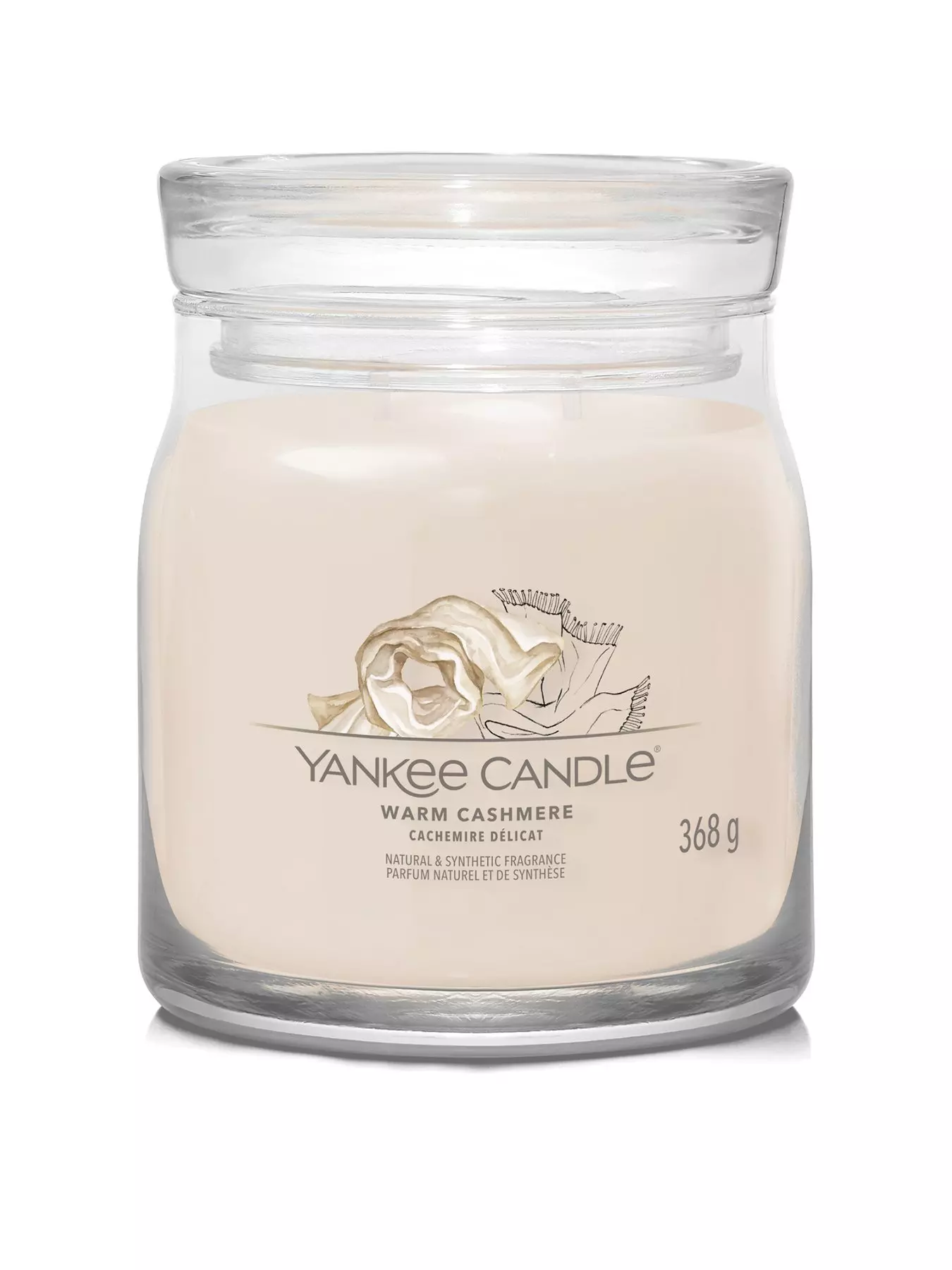 Yankee Candle SIGNATURE MEDIUM JAR WARM CASHMERE - Candela