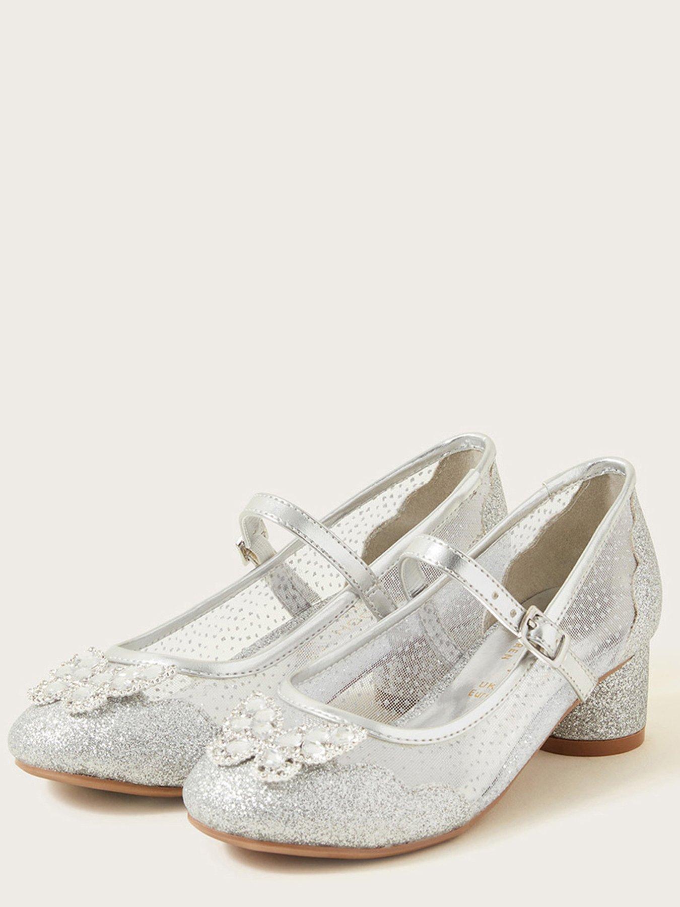 Monsoon Girls Princess Butterfly Shoes Silver Very Ireland