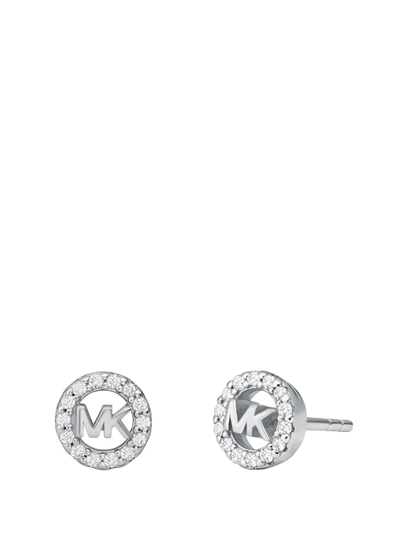 Michael Kors Michael Kors Sterling Silver Logo Stud Earrings