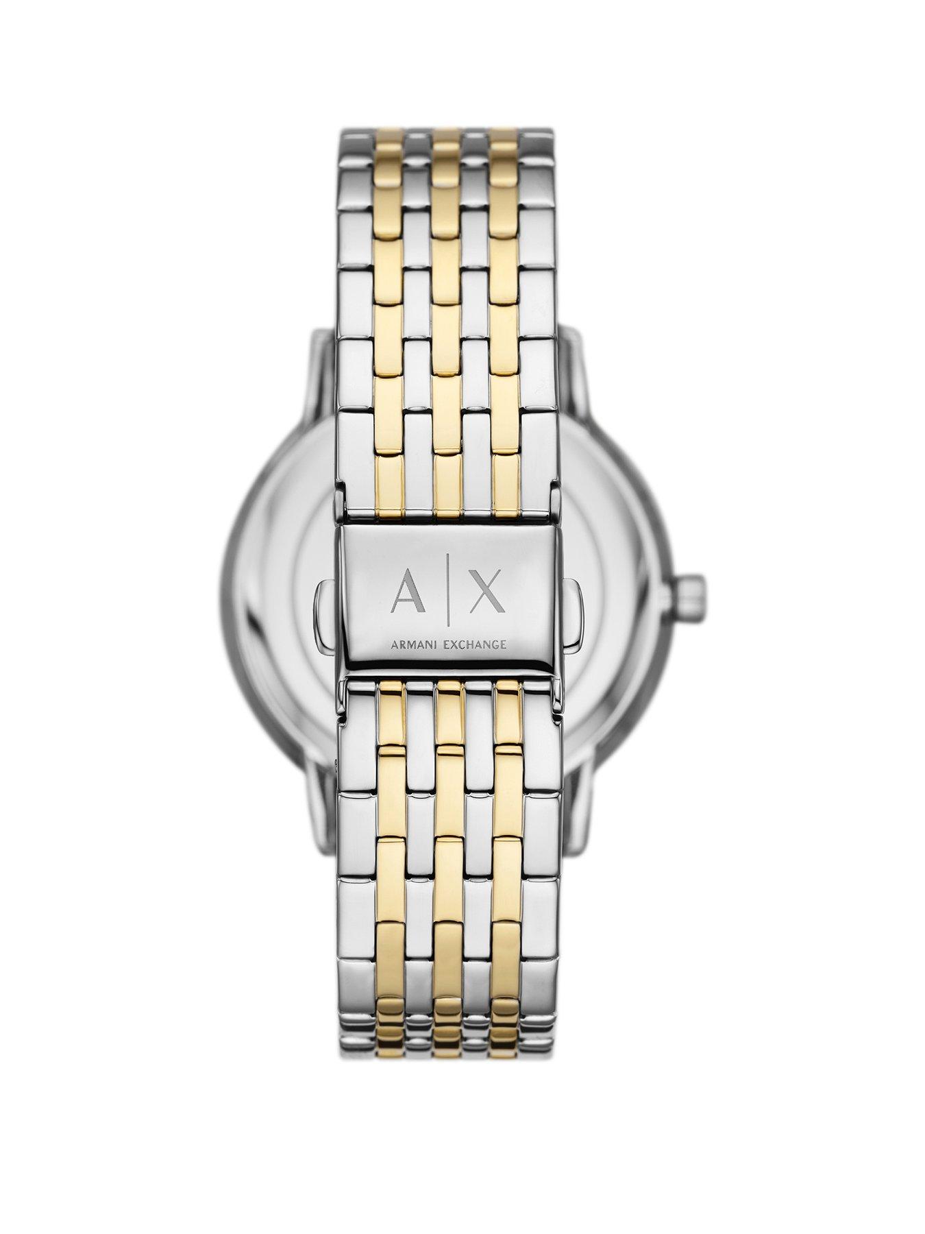 armani-exchange-armani-exchange-three-hand-two-tone-stainless-steel-watch-and-bracelet-setstillFront