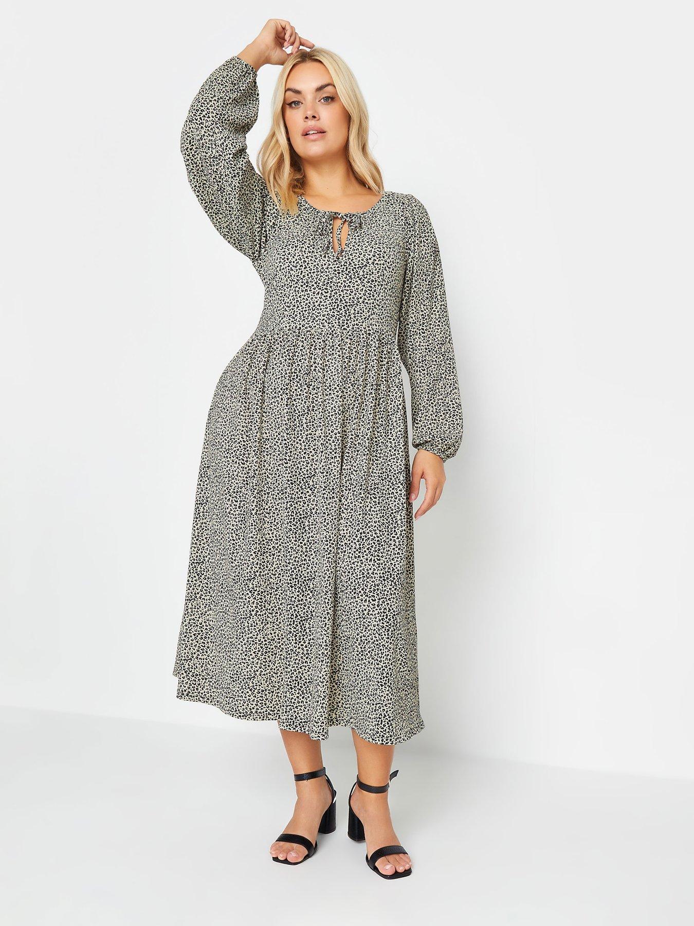 yours-curve-textured-midaxi-dress-neutral-animalback