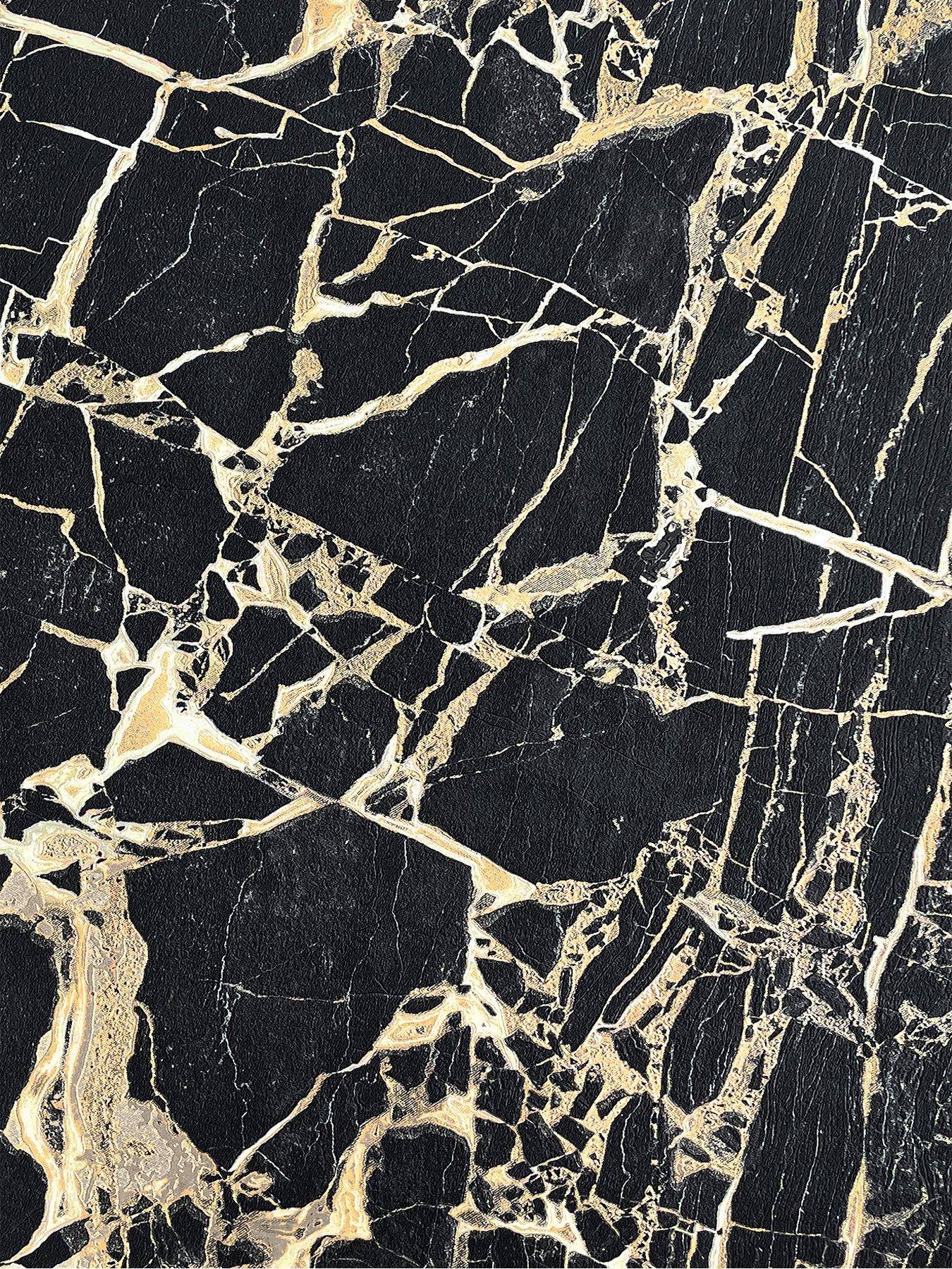 rasch-enzo-marble-wallpaper-in-black-and-goldstillFront