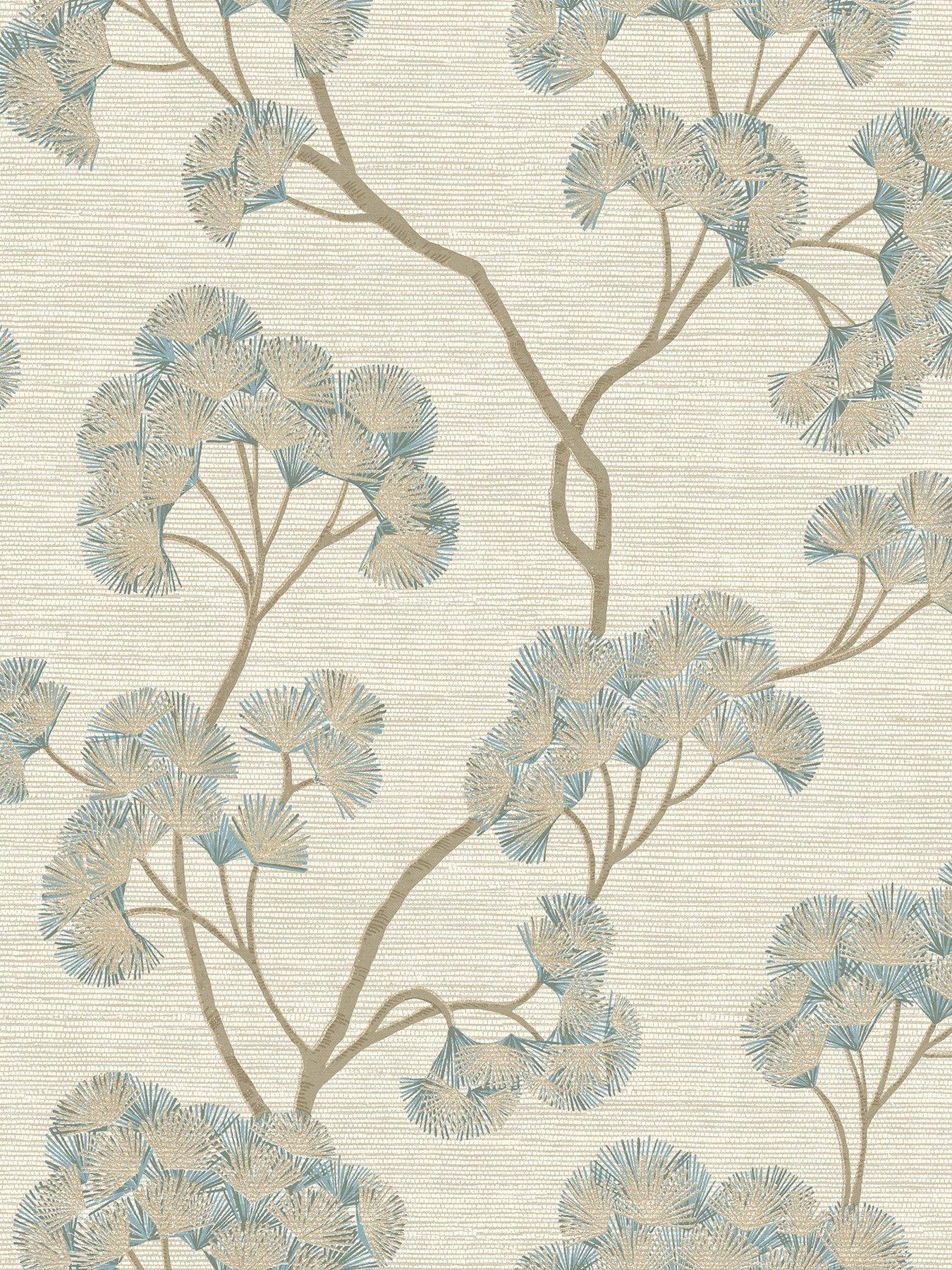 rasch-gingko-wallpaper-in-tealstillFront