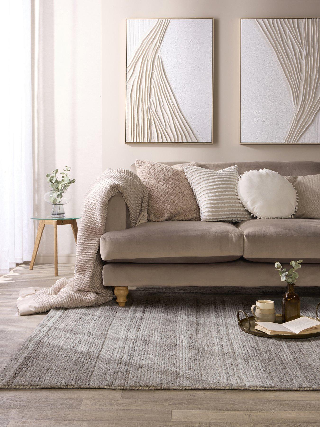 Image 1 of 5 of The Very Collection Chunky Knit Rug - Cream