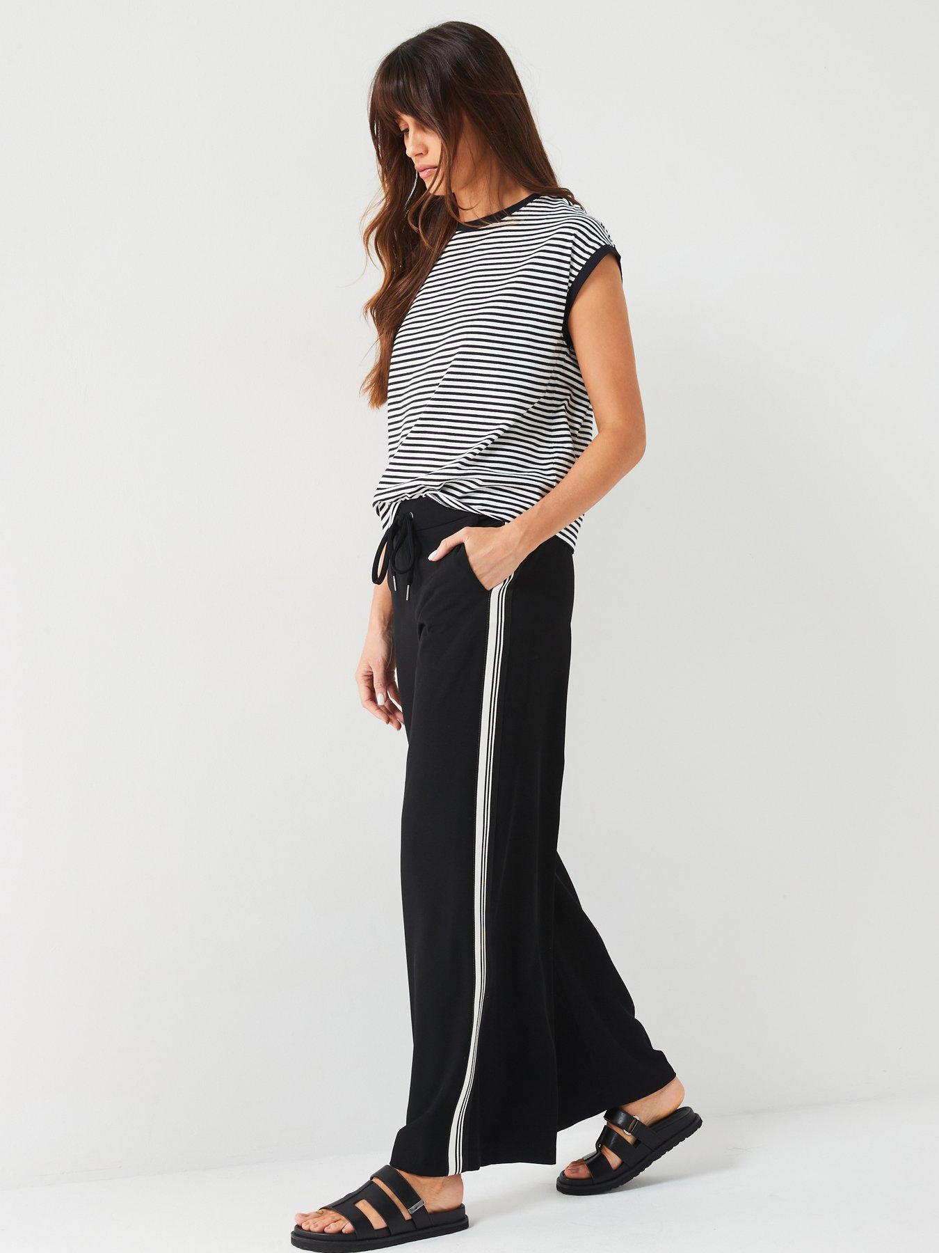 everyday-dropped-shoulder-stripe-t-shirt-blackwhitedetail