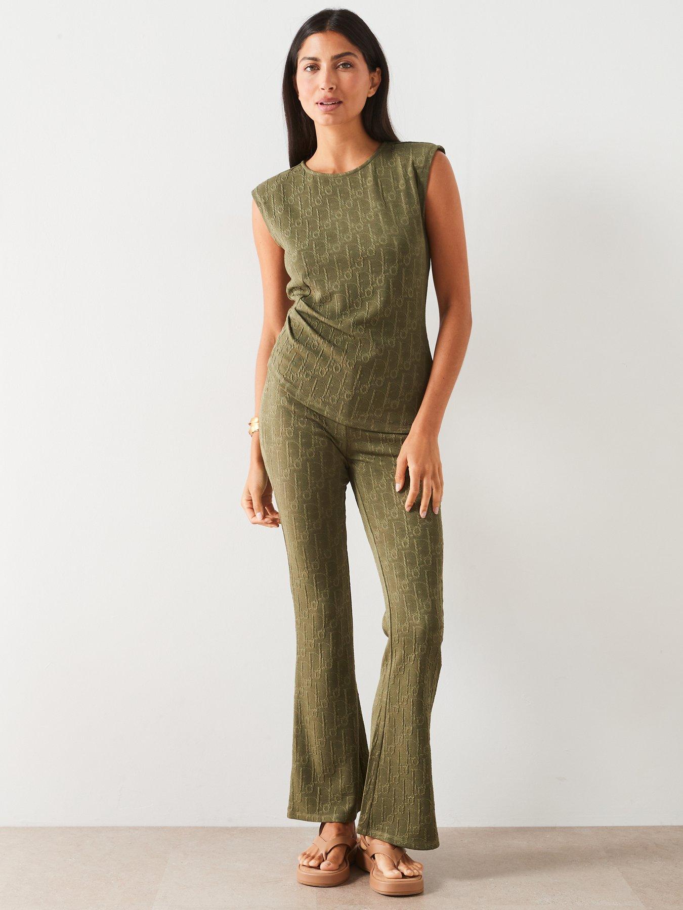 v-by-very-gathered-waist-co-ord-top-greenback