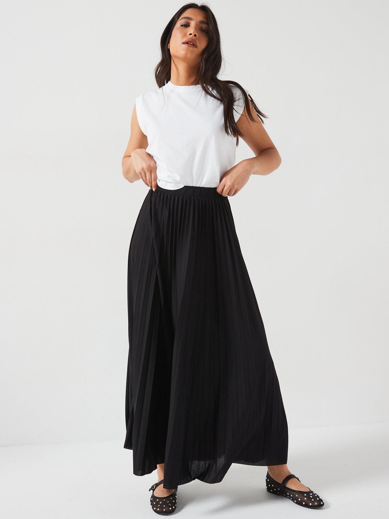 v-by-very-pleated-jersey-skirt-blackdetail