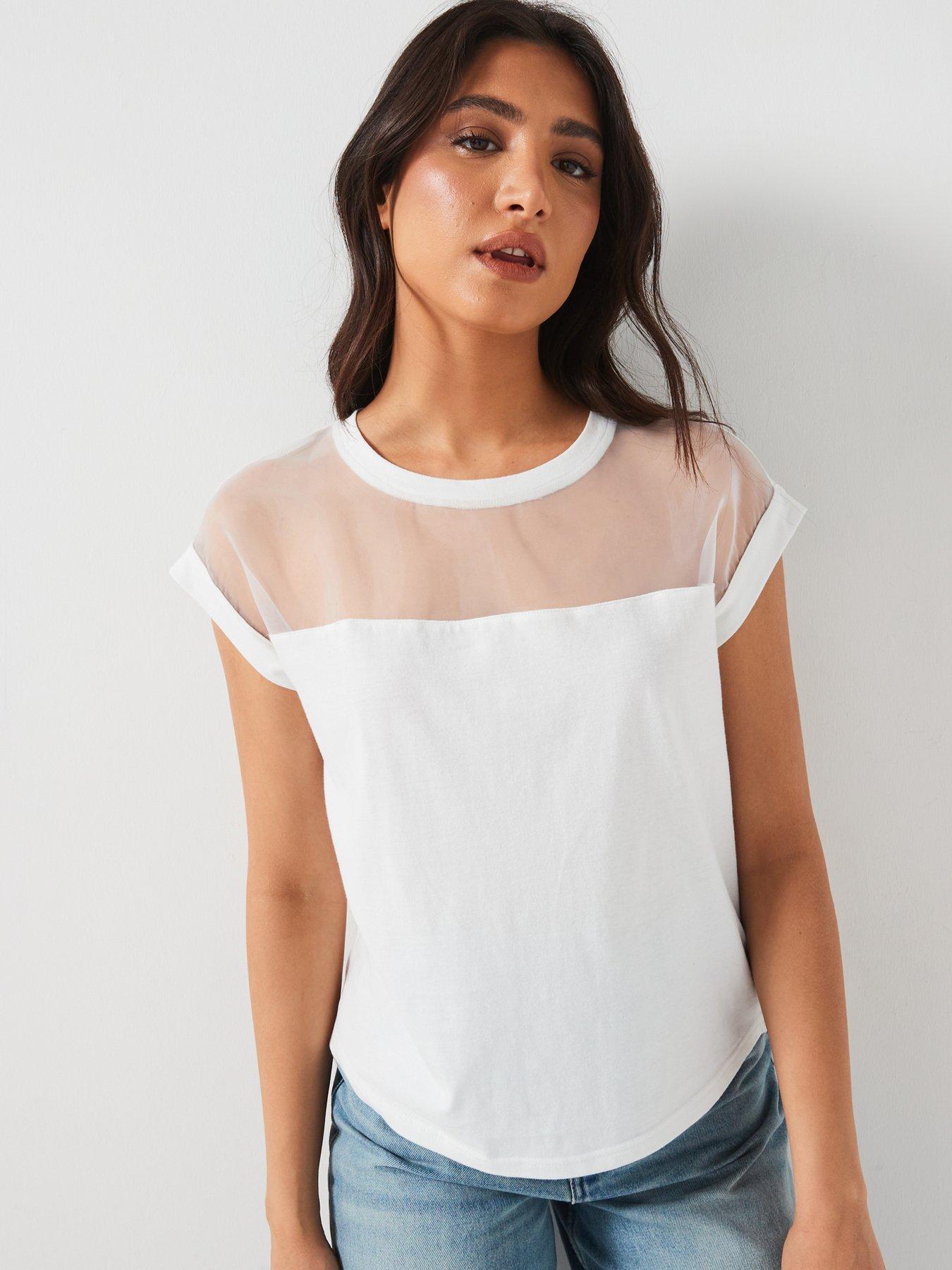 v-by-very-grown-on-sleeve-organza-top-ecru