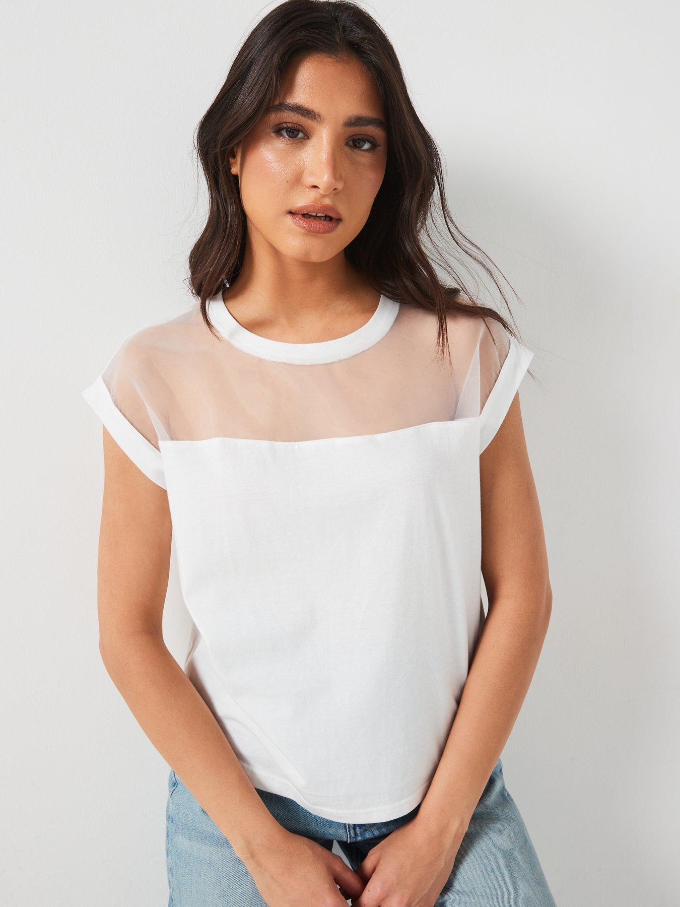 v-by-very-grown-on-sleeve-organza-top-ecrudetail