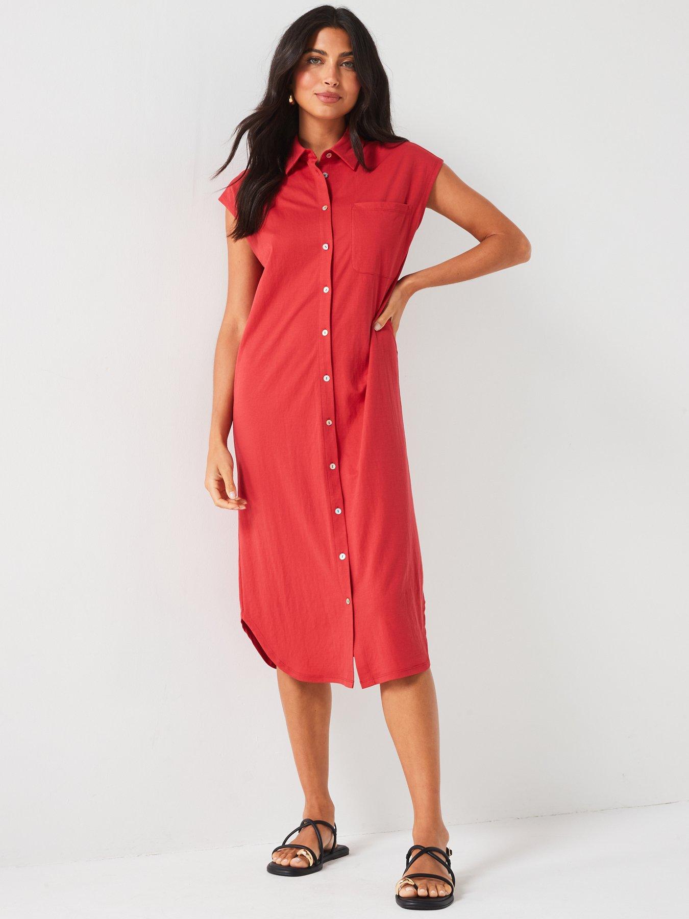 v-by-very-grown-on-sleeve-dress-redoutfit