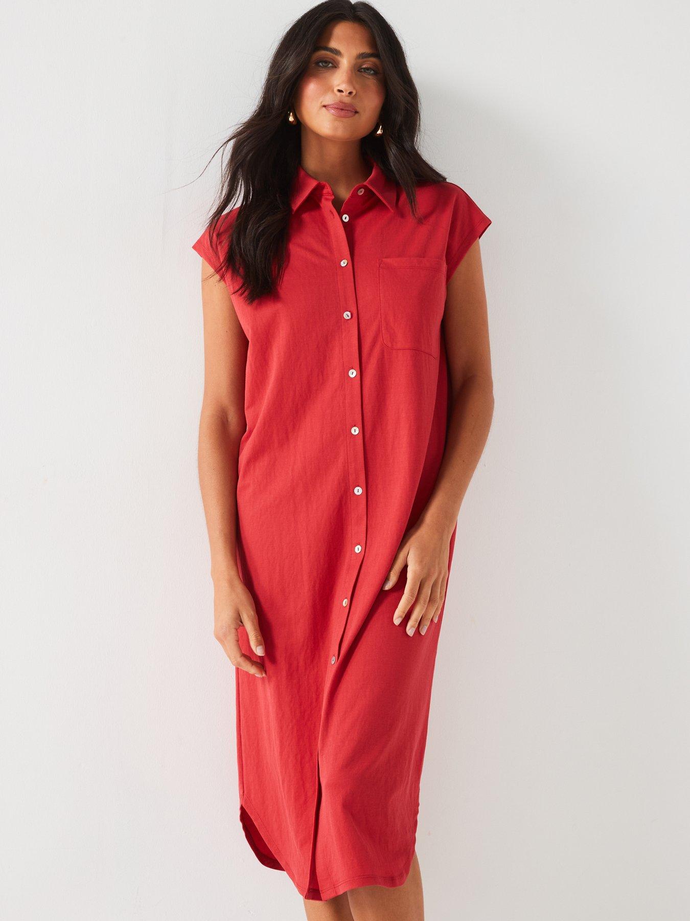 v-by-very-grown-on-sleeve-dress-reddetail