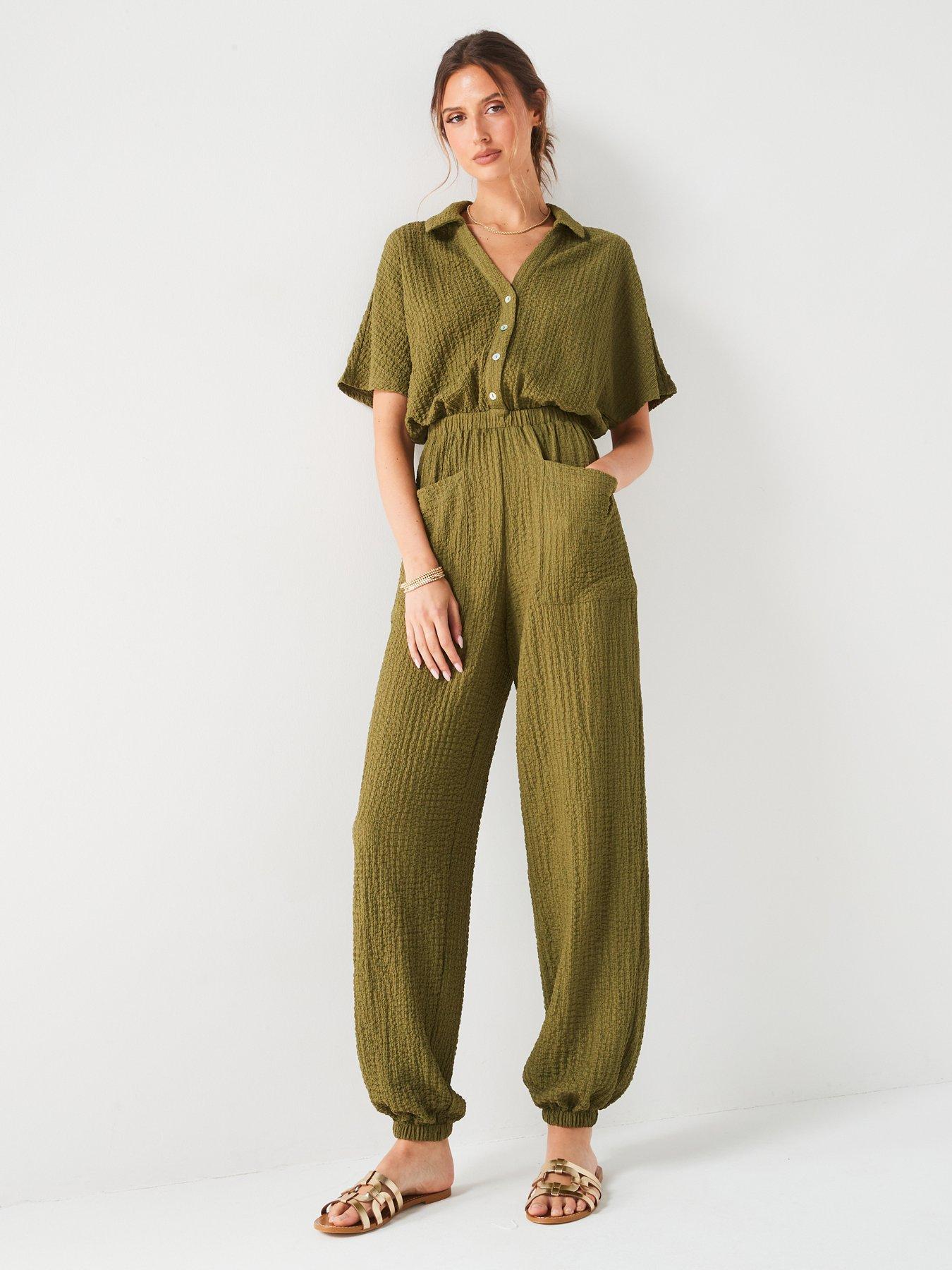 v-by-very-open-collarnbspcrinkle-jumpsuit-khaki