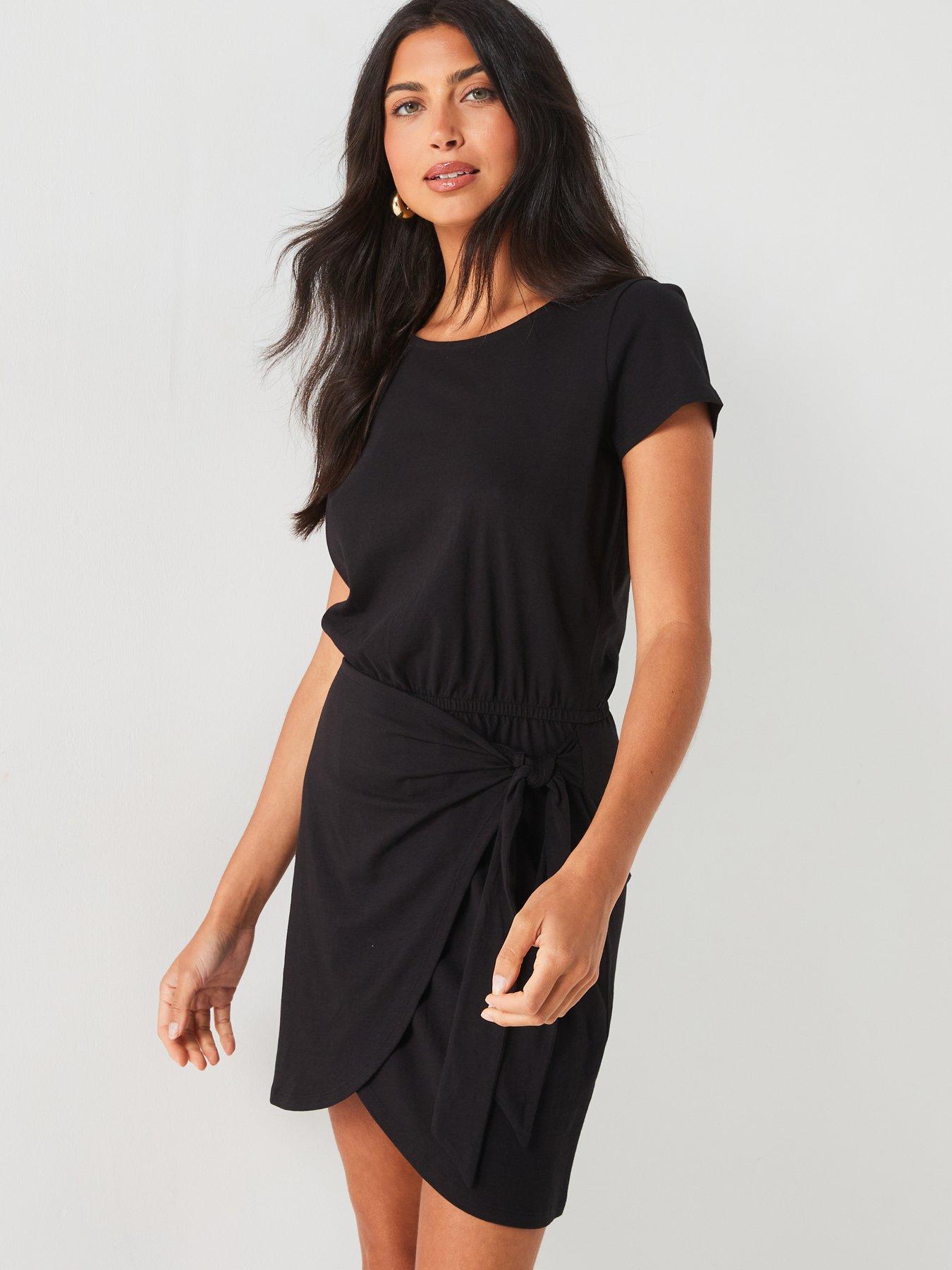 everyday-tie-waist-mini-dress-black