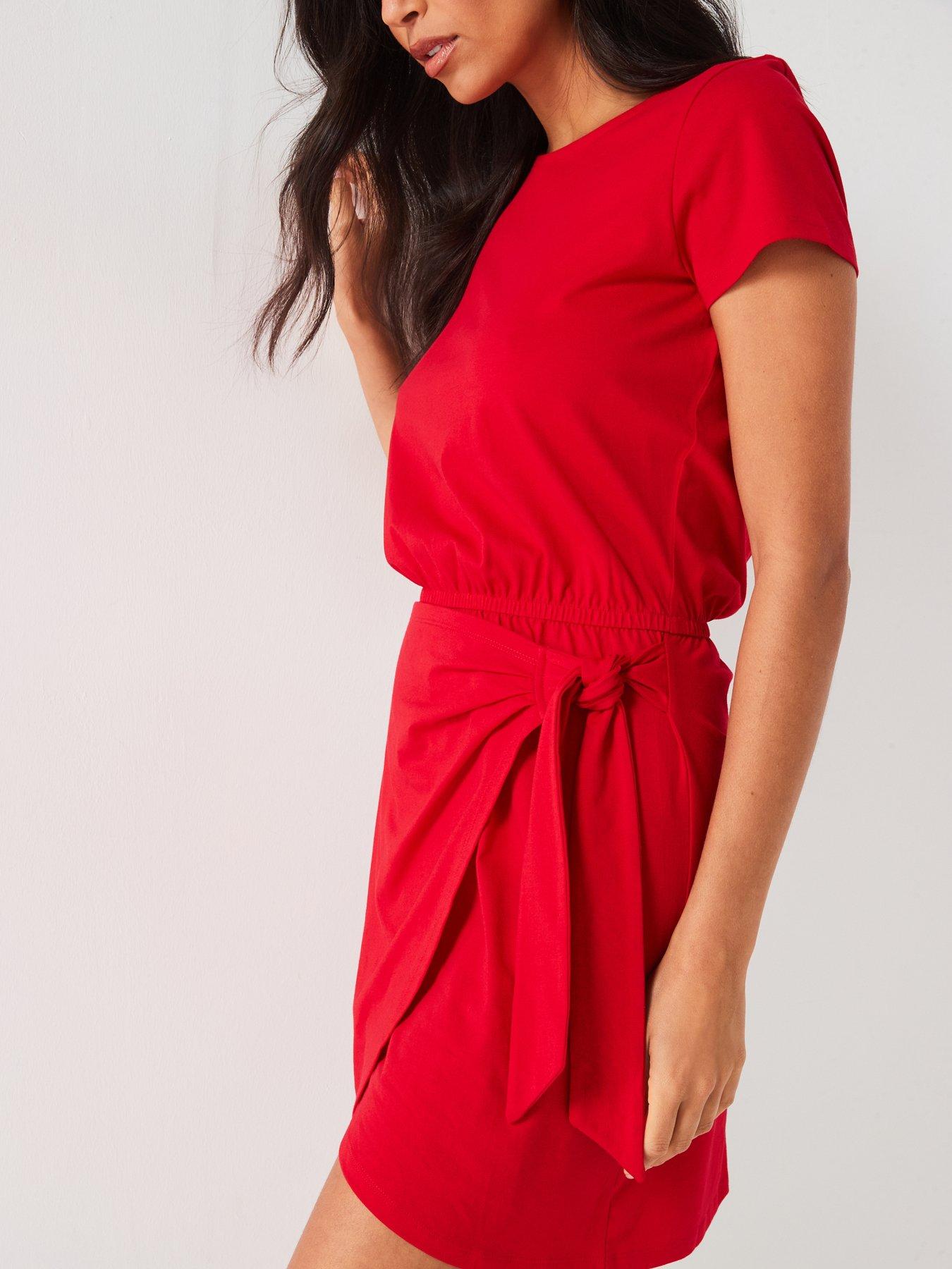 everyday-tie-waist-mini-dress-reddetail