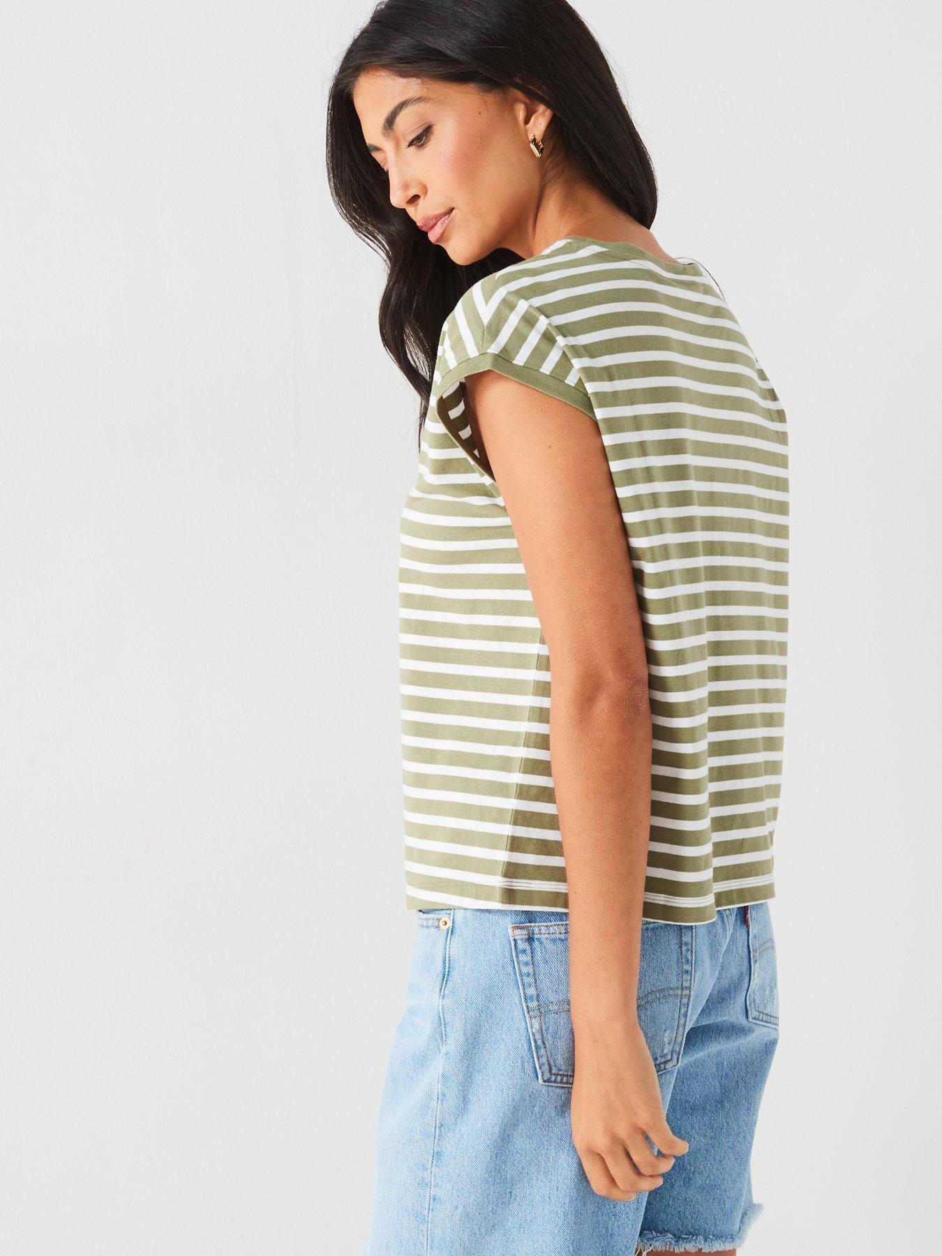 everyday-dropped-shoulder-stripe-tshirt-sageecru-stripestillFront