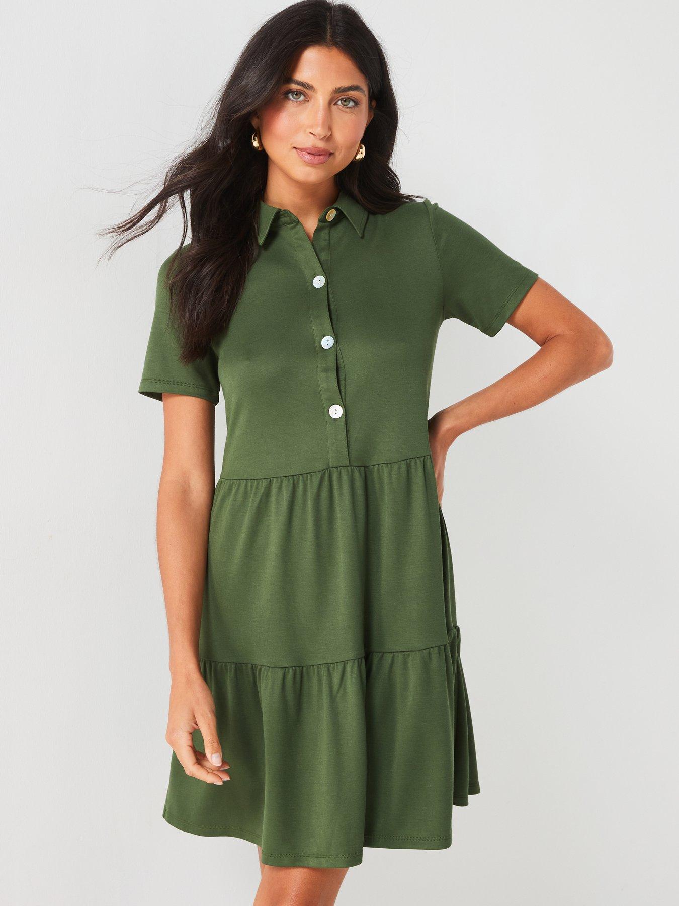 everyday-mini-jersey-shirt-dress-green