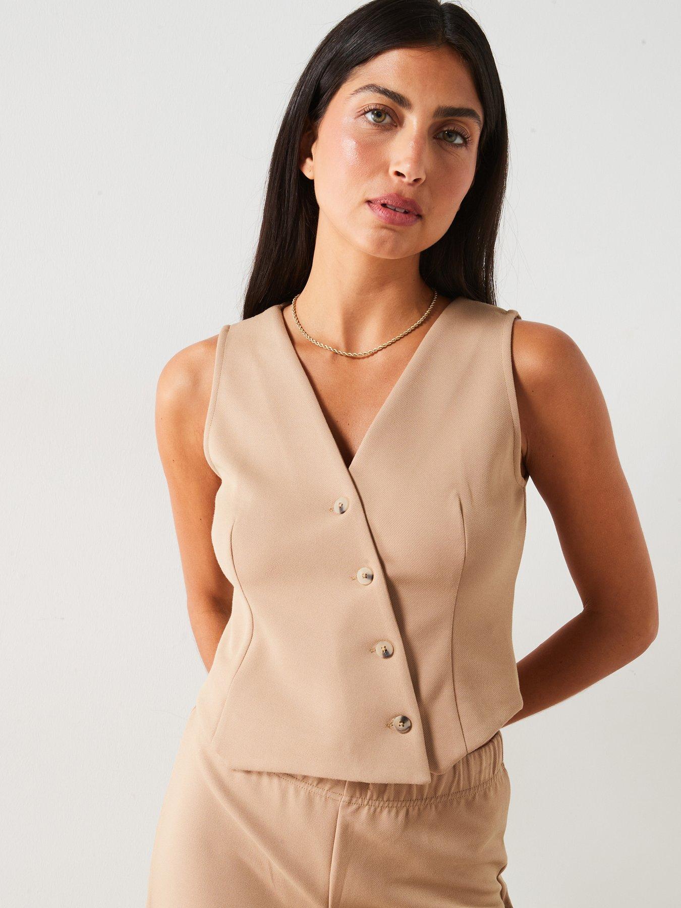 v-by-very-asymmetric-waistcoat-co-ord-top-light-beige-light-beige