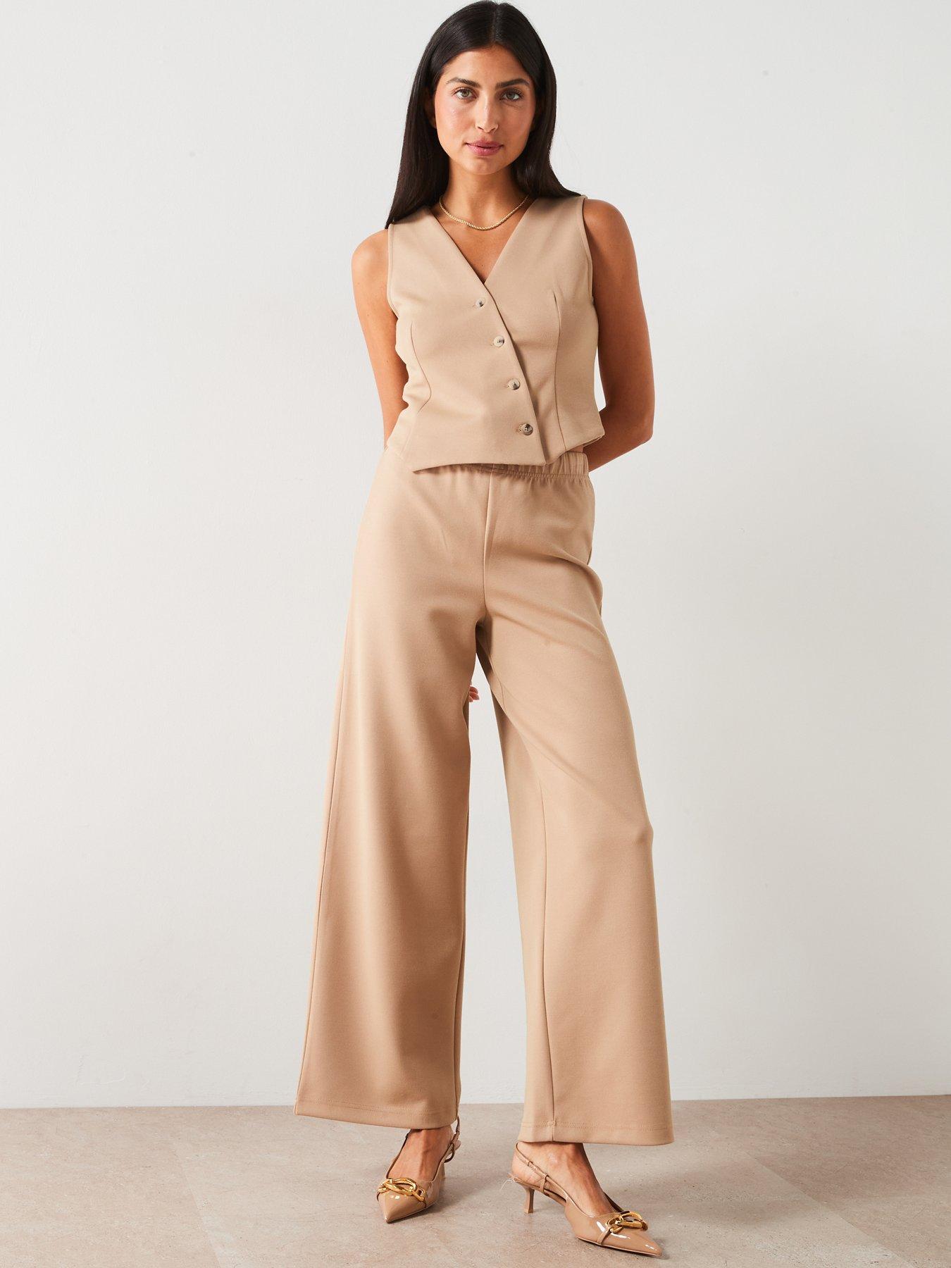 v-by-very-asymmetric-waistcoat-co-ord-top-light-beige-light-beigedetail