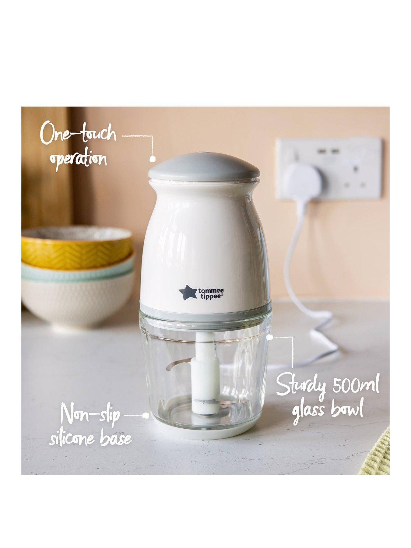 Image 2 of 6 of Tommee Tippee Quick-Chop Mini Baby Food Blender - White