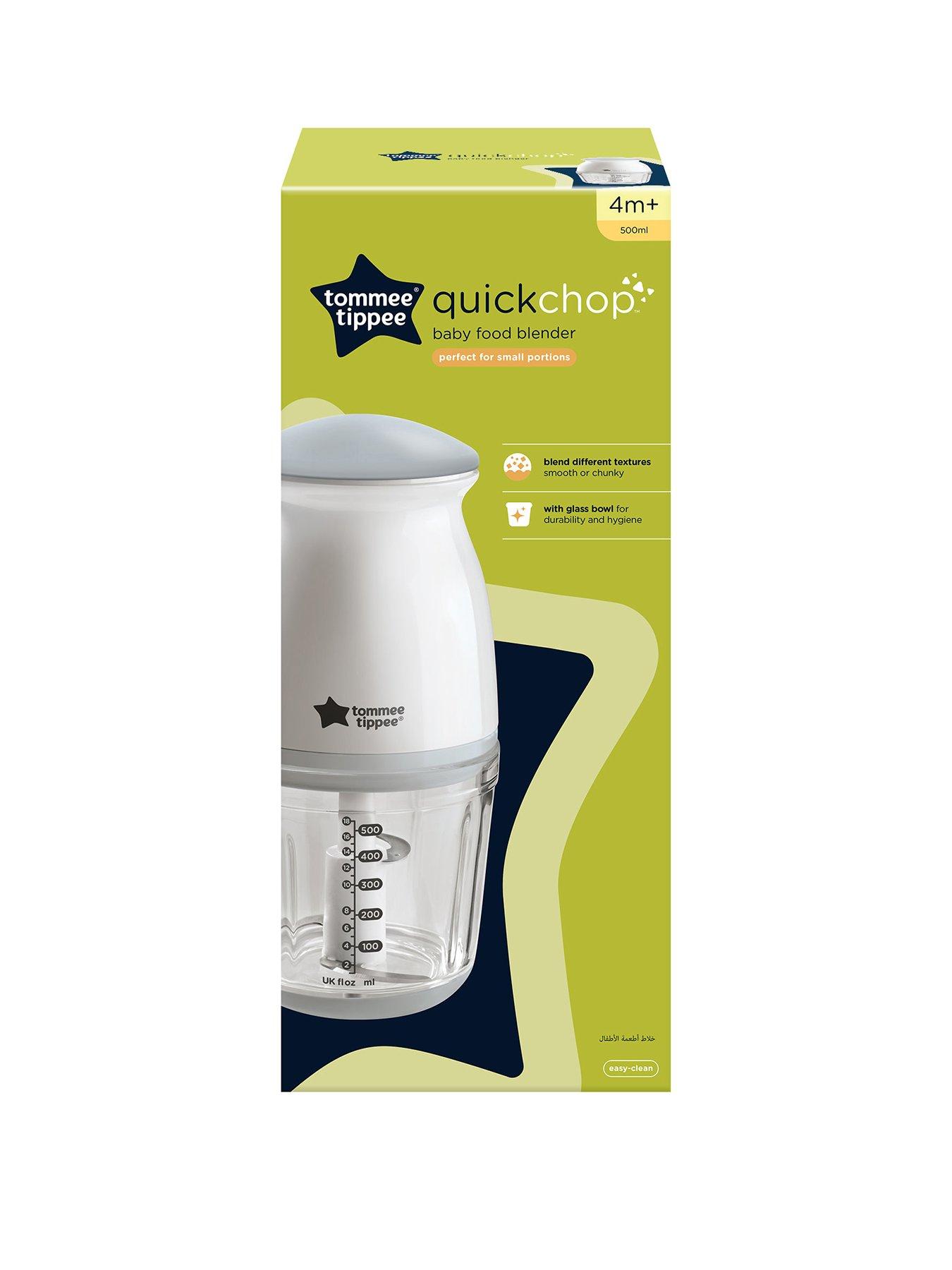 Image 3 of 6 of Tommee Tippee Quick-Chop Mini Baby Food Blender - White