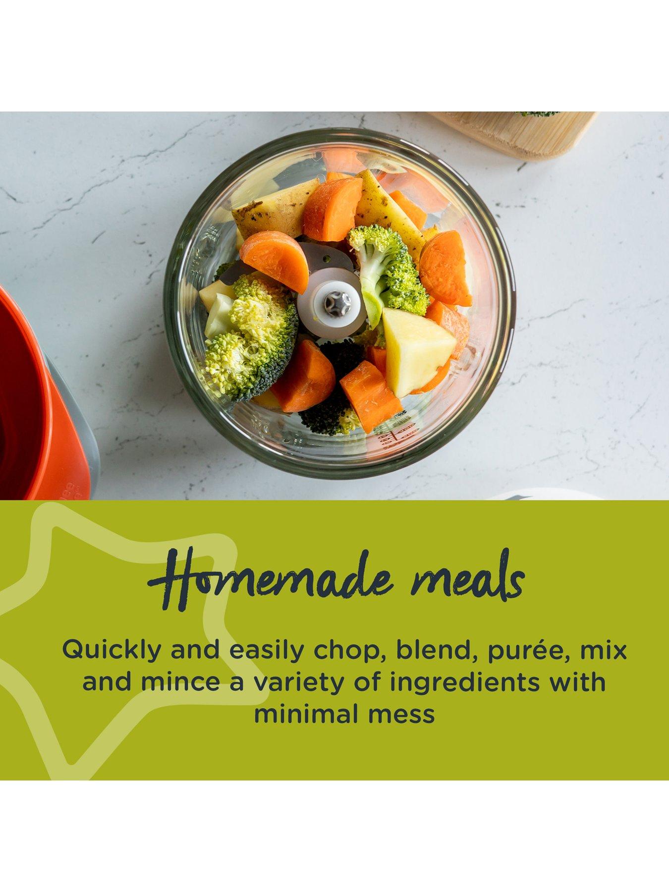 Image 4 of 6 of Tommee Tippee Quick-Chop Mini Baby Food Blender - White