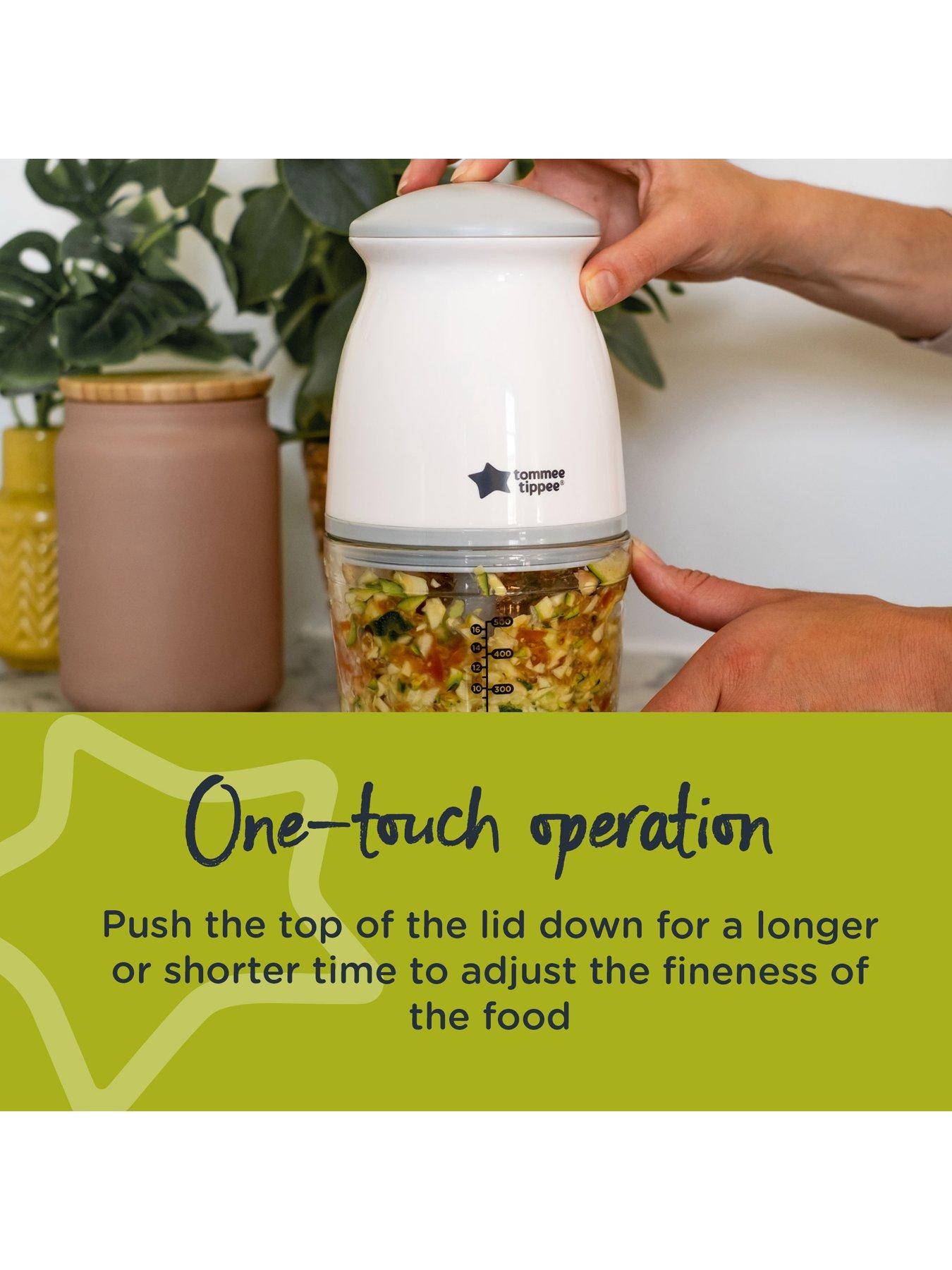 Image 6 of 6 of Tommee Tippee Quick-Chop Mini Baby Food Blender - White