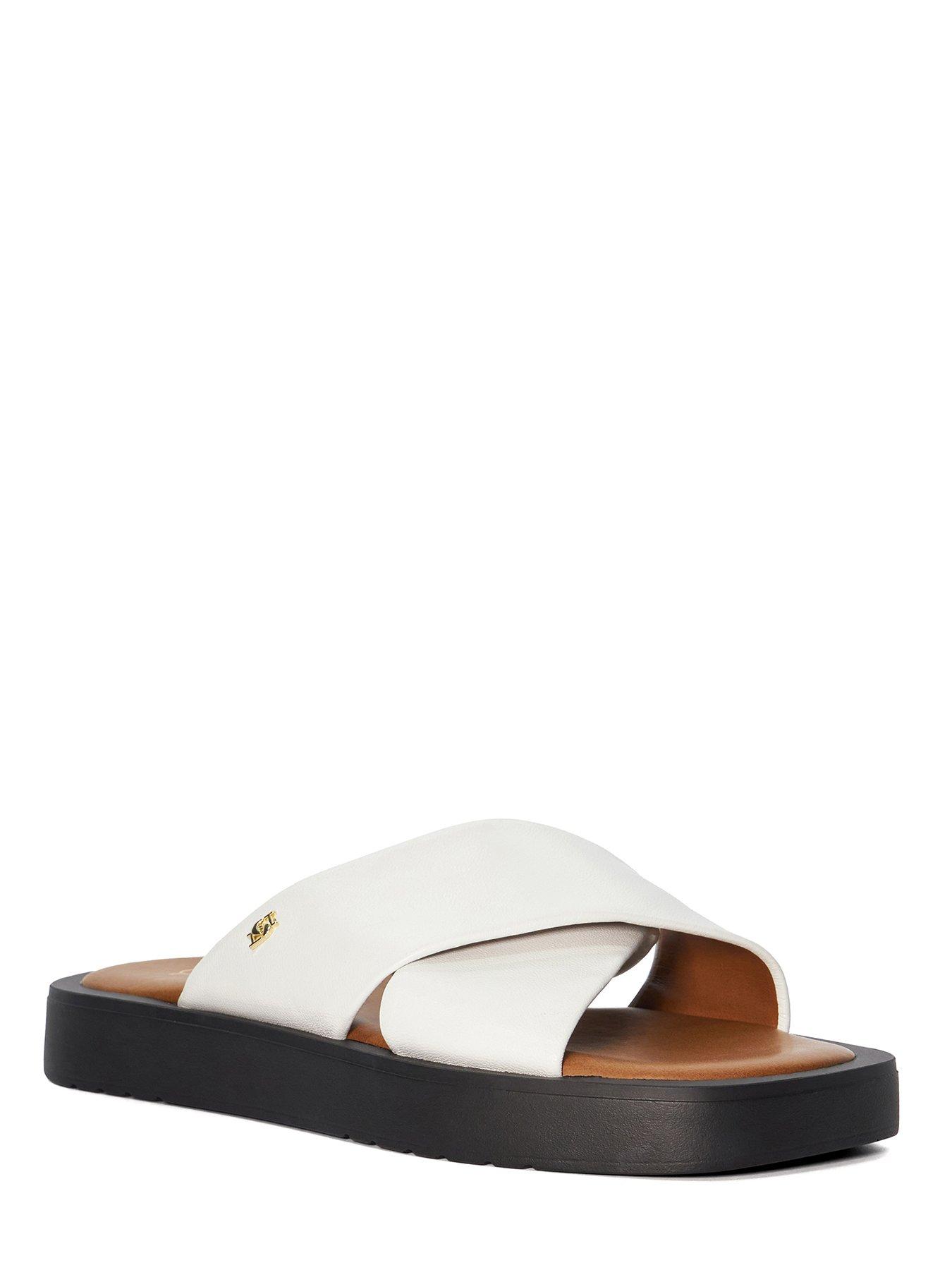 Shops dune white sliders