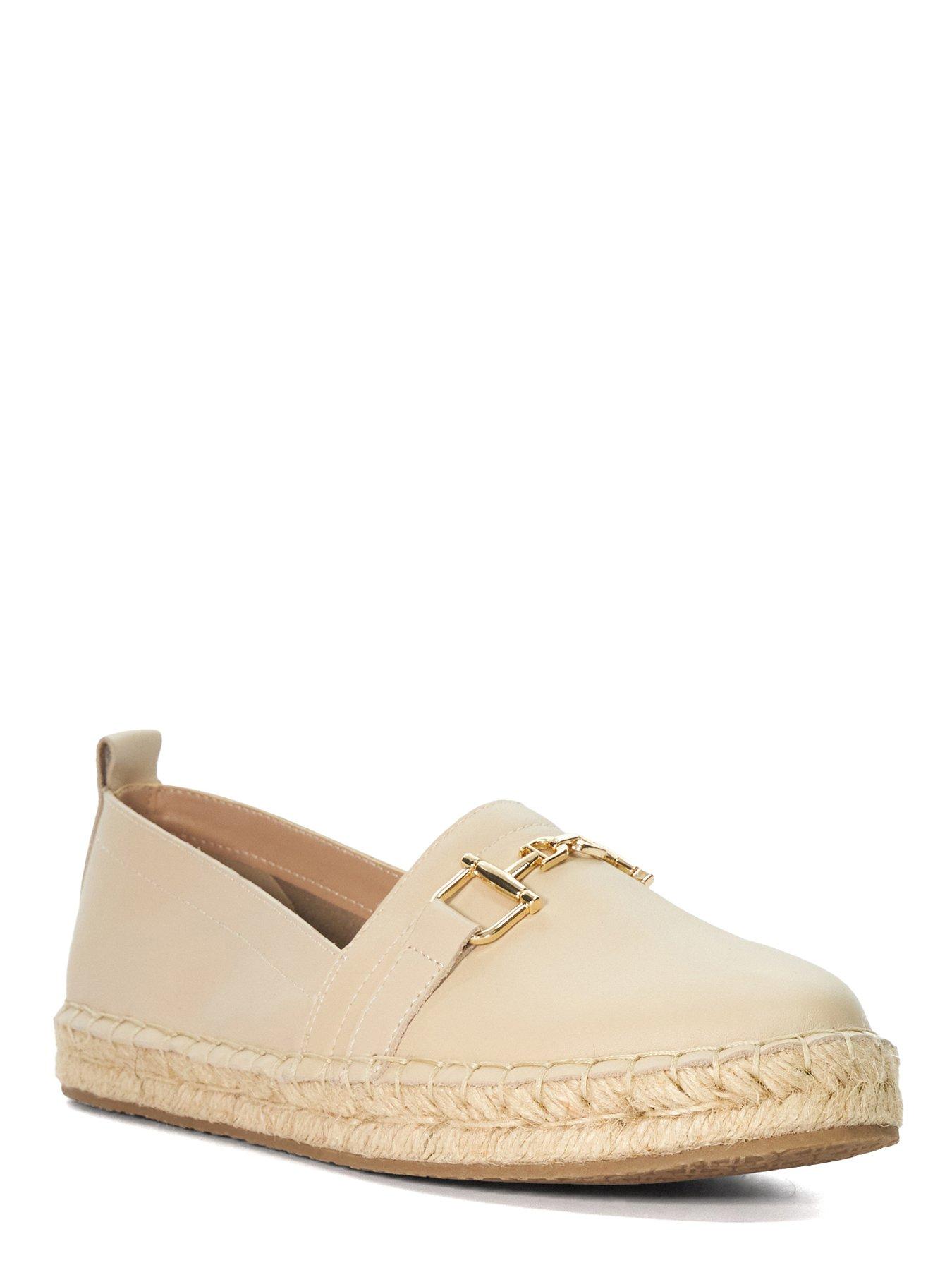 dune-london-gellato-snaffle-trim-leather-espadrilles-ecrustillFront