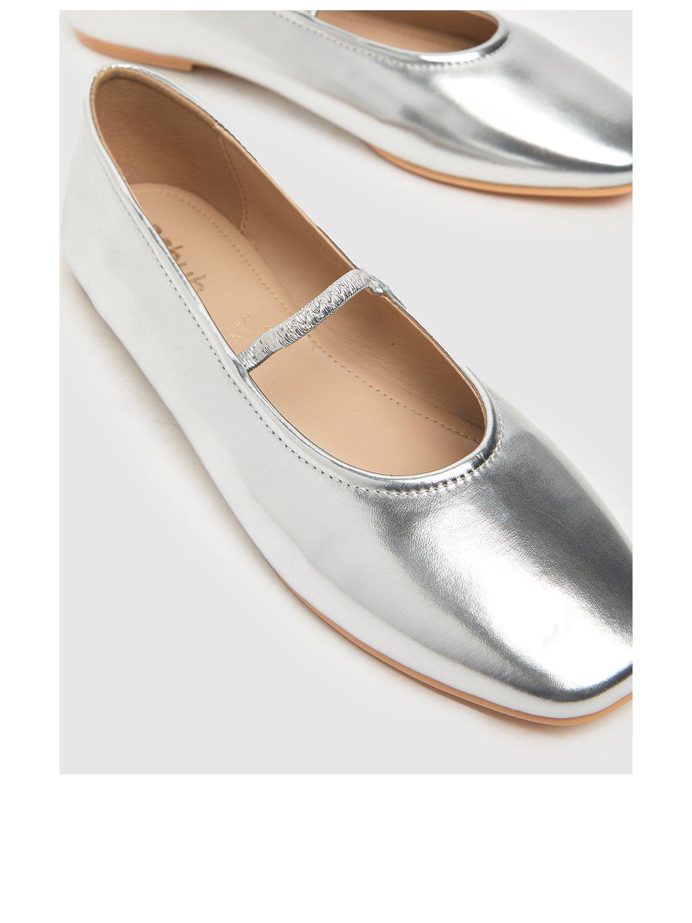 Schuh Louella Maryjane Metallic Ballerina Flats Silver Very Ireland