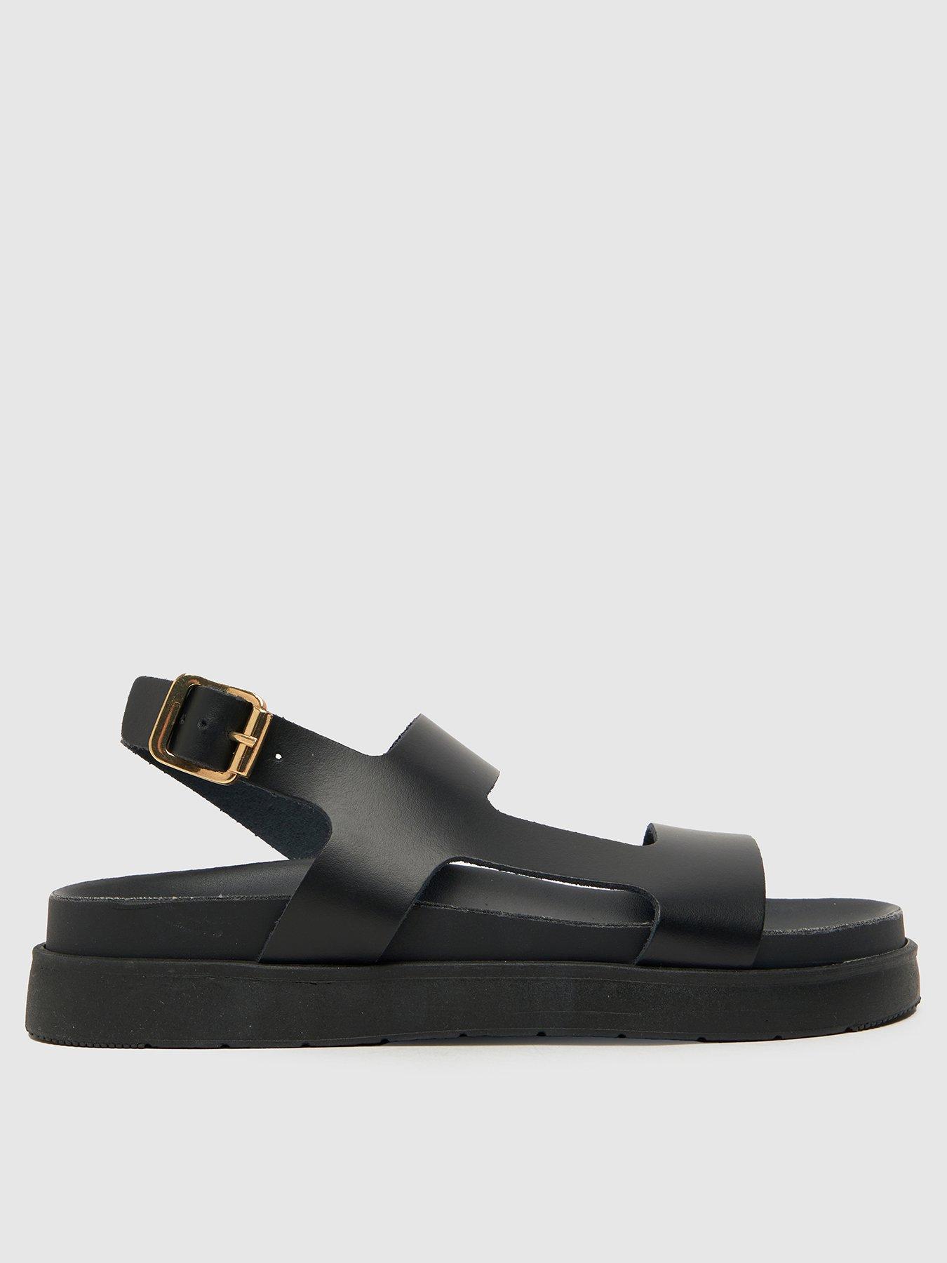 schuh-tasmin-leather-chunky-sandal-black