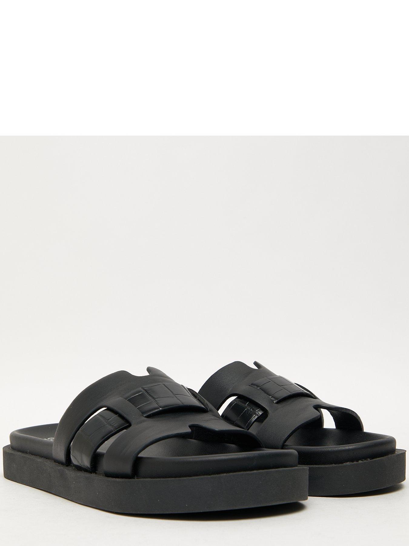 schuh-timmy-croc-effect-footbed-sandal-blackstillFront