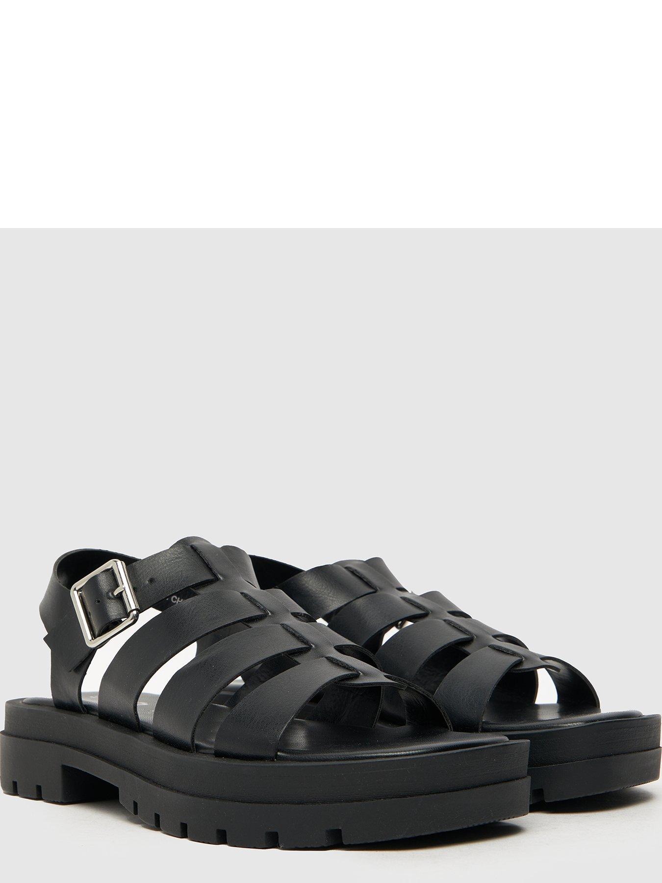 schuh-tobin-chunky-gladiator-sandals-blackstillFront