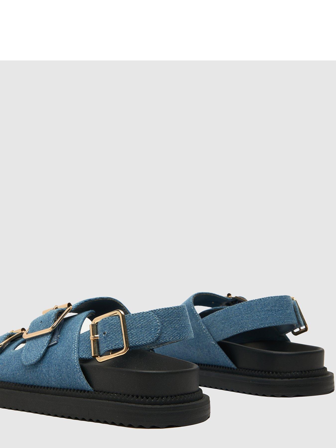 schuh-talbot-double-buckle-sling-back-sandal-blueoutfit