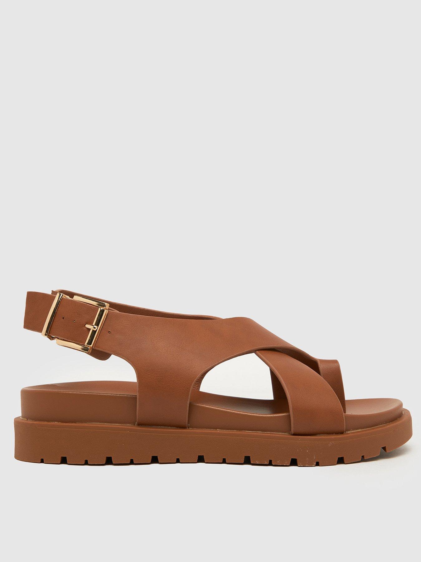 schuh-thora-toe-loop-chunky-sandals-brown