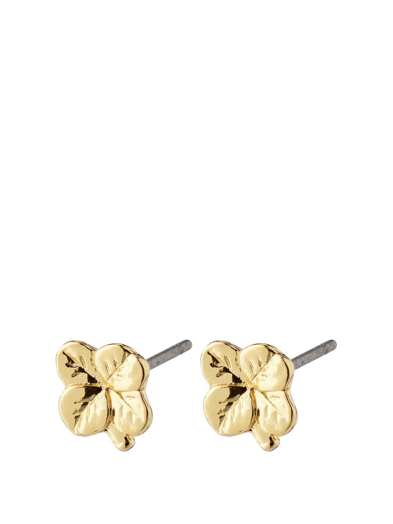 Pilgrim OCTAVIA clover earrings gold-plated