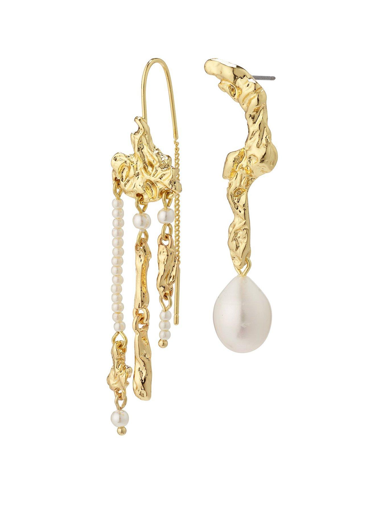Image 1 of 4 of Pilgrim MOON Earrings- Gold-Plated