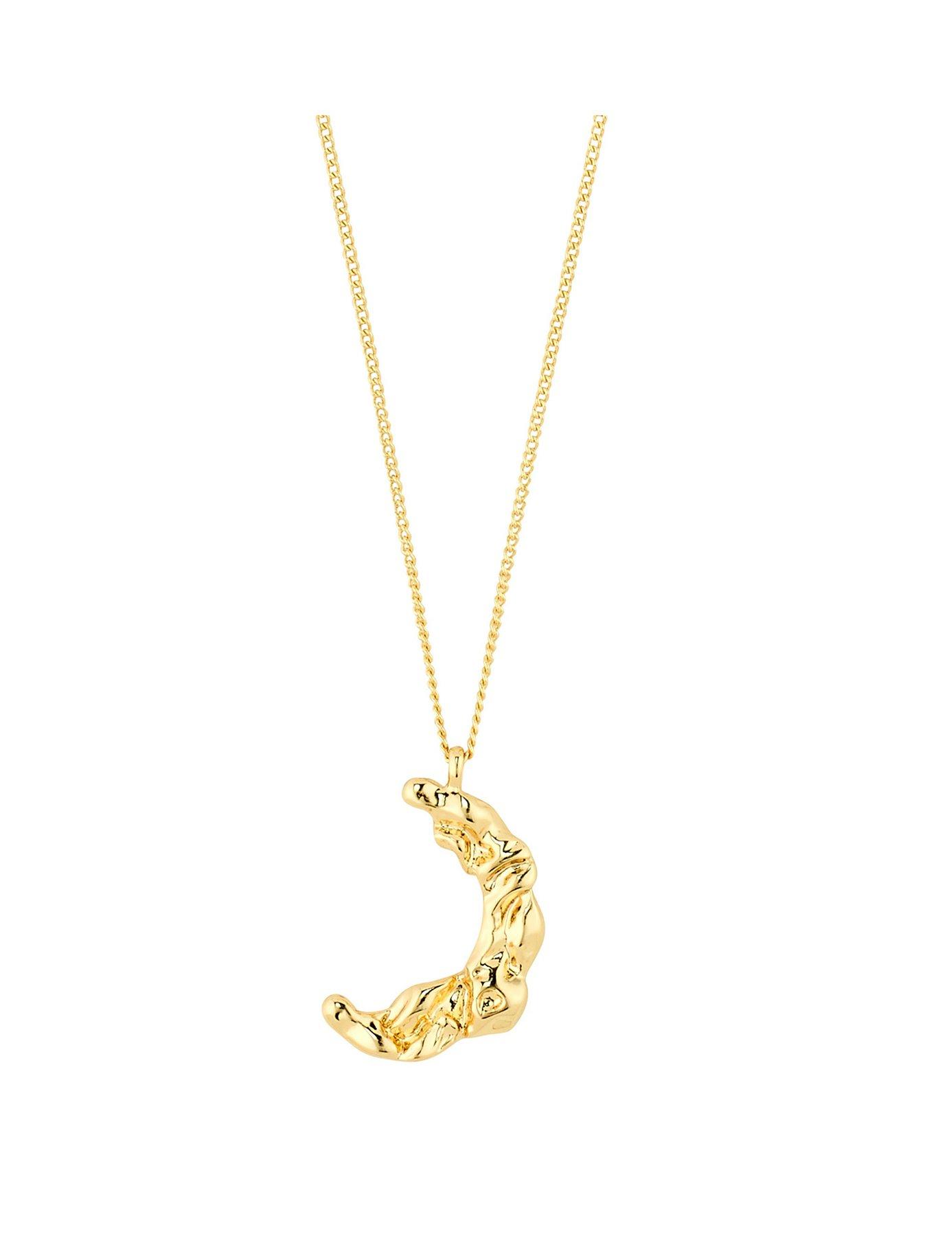 pilgrim-moonnbspnecklace-gold-plated