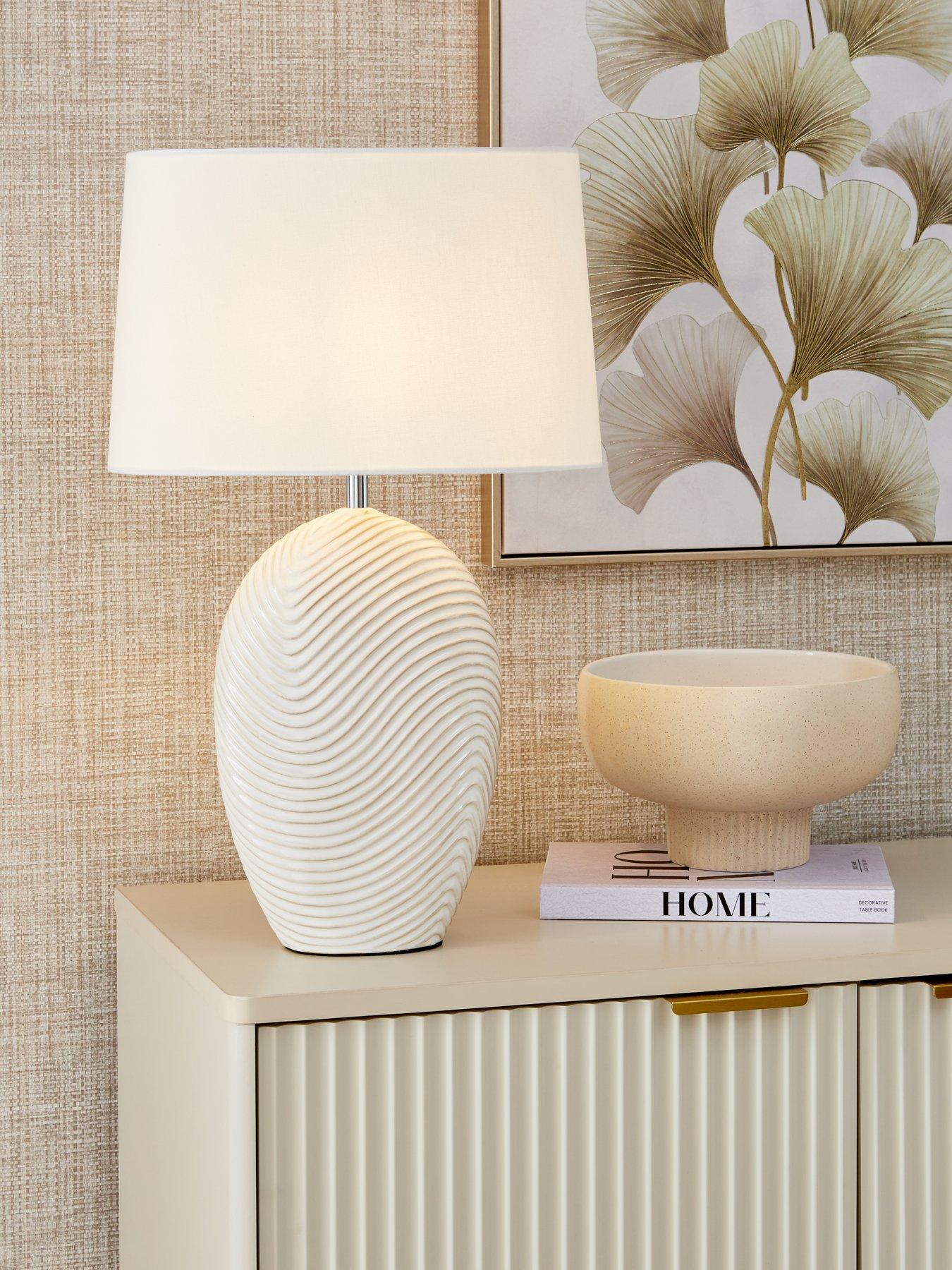 The Very Collection Wave Ceramic Table Lamp