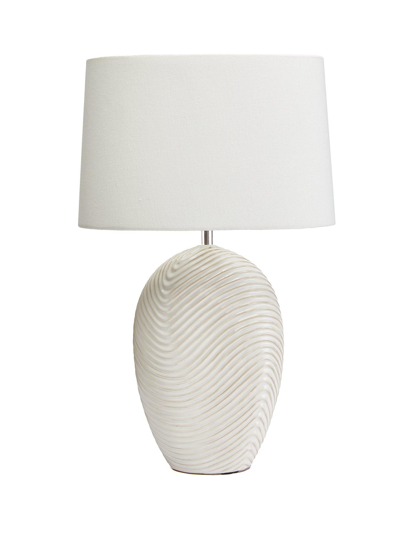 Image 2 of 5 of The Very Collection Wave Ceramic Table Lamp