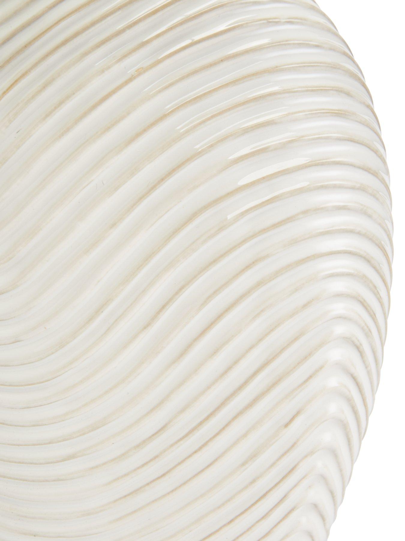 Image 5 of 5 of The Very Collection Wave Ceramic Table Lamp