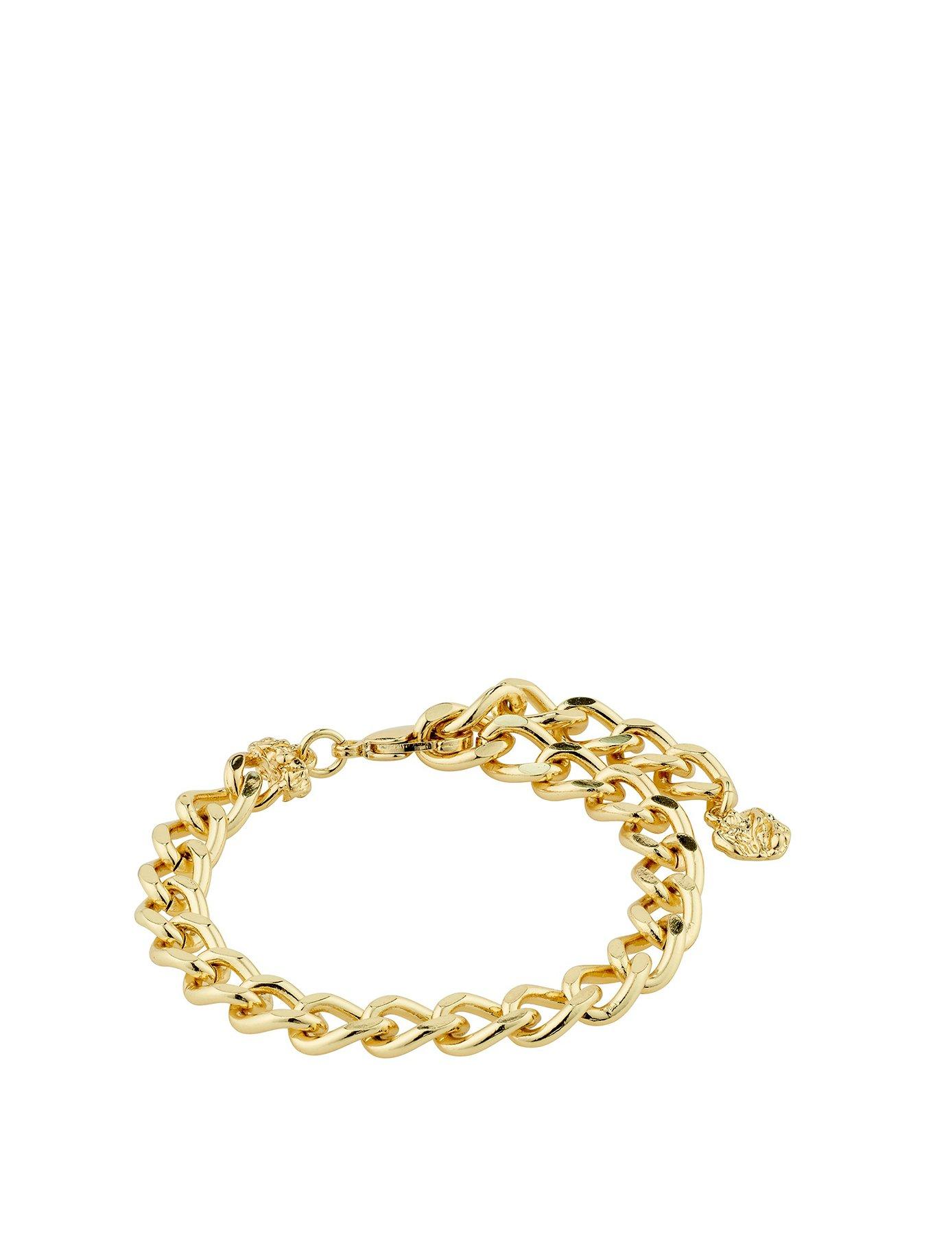 pilgrim-charm-curb-chain-bracelet-gold-plated