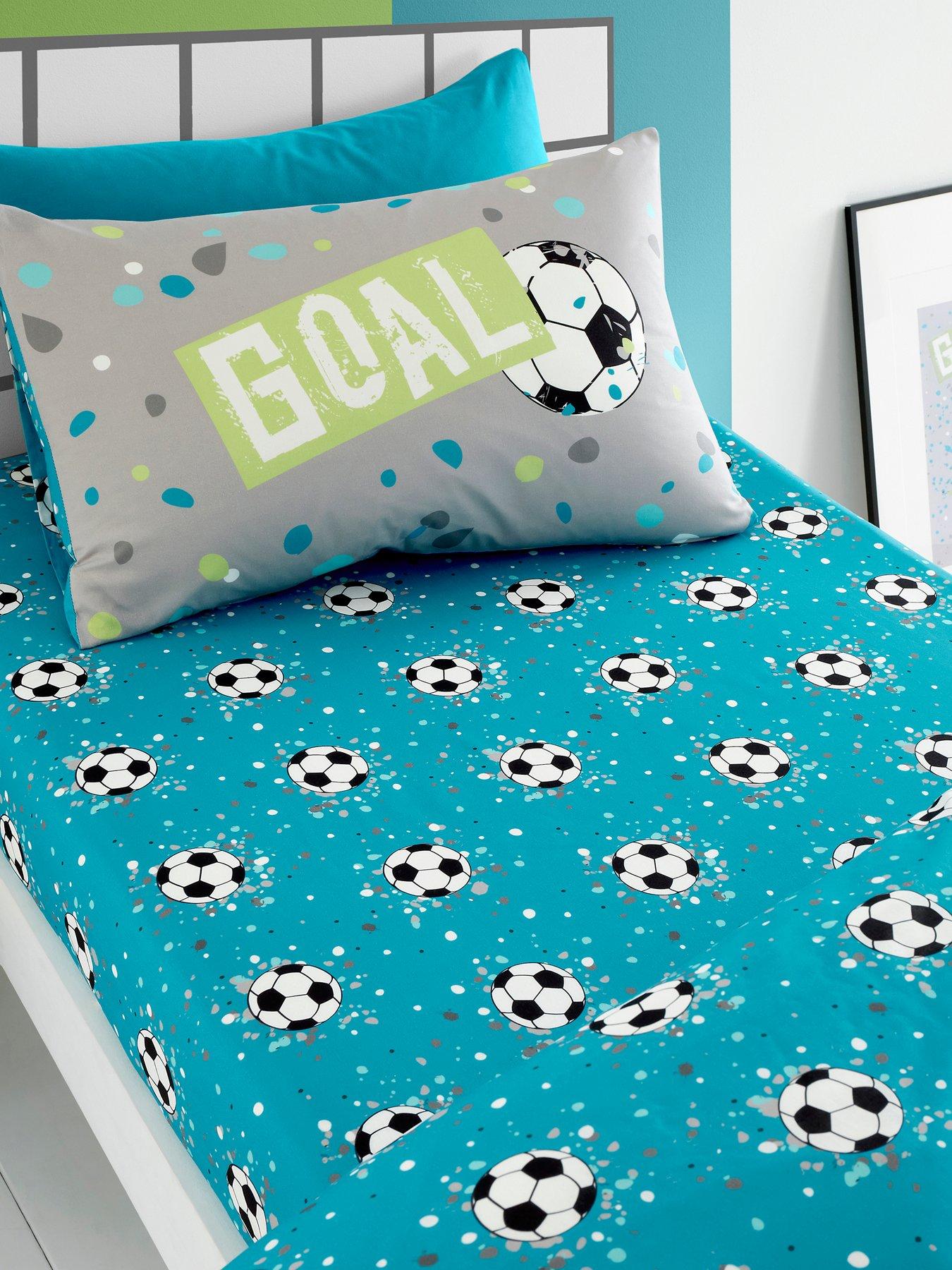 Bedlam Football Goal Single Fitted Sheet - Multi