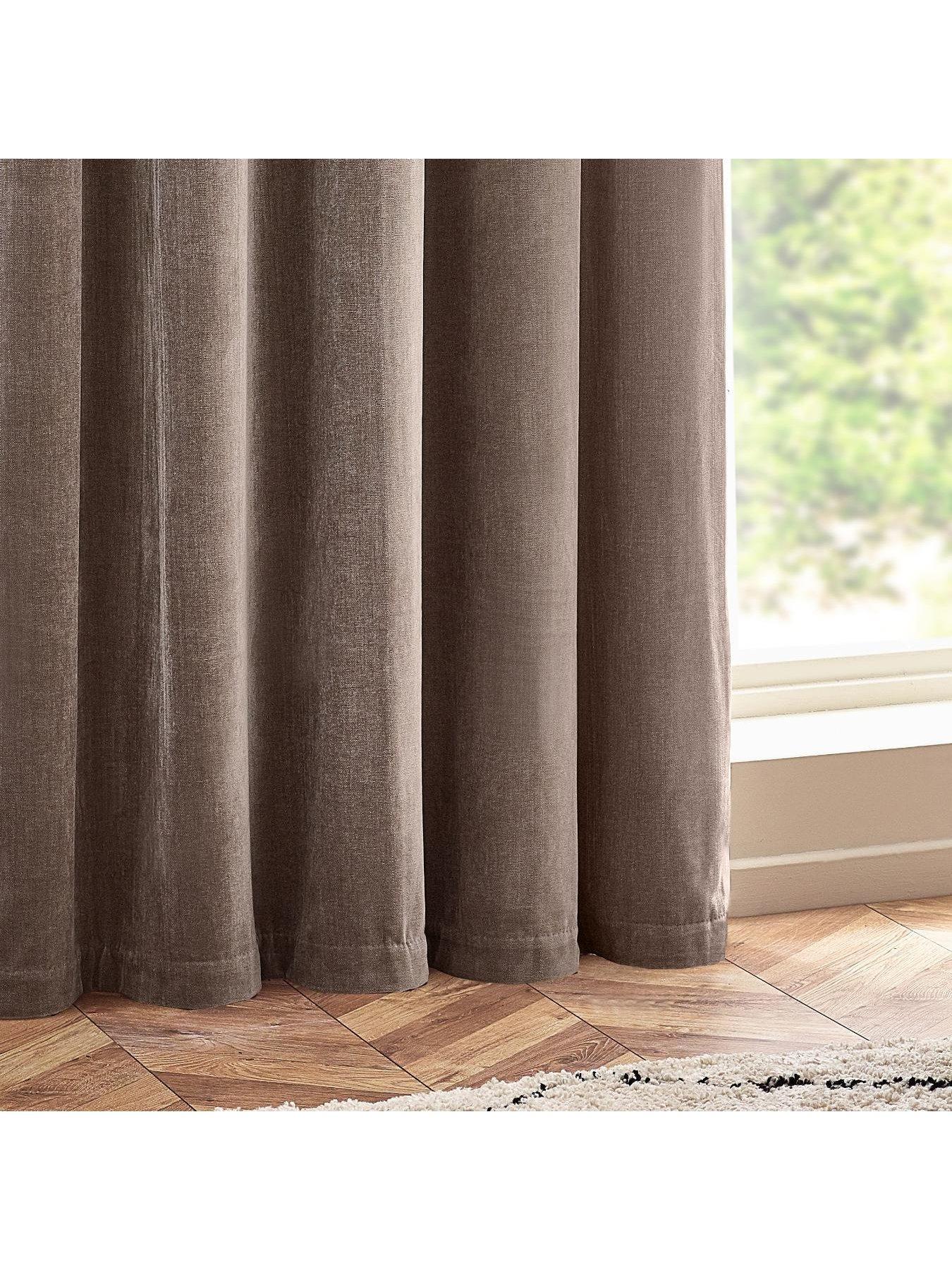 Image 3 of 5 of Yard Heavyweight Chenille Eyelet Curtains