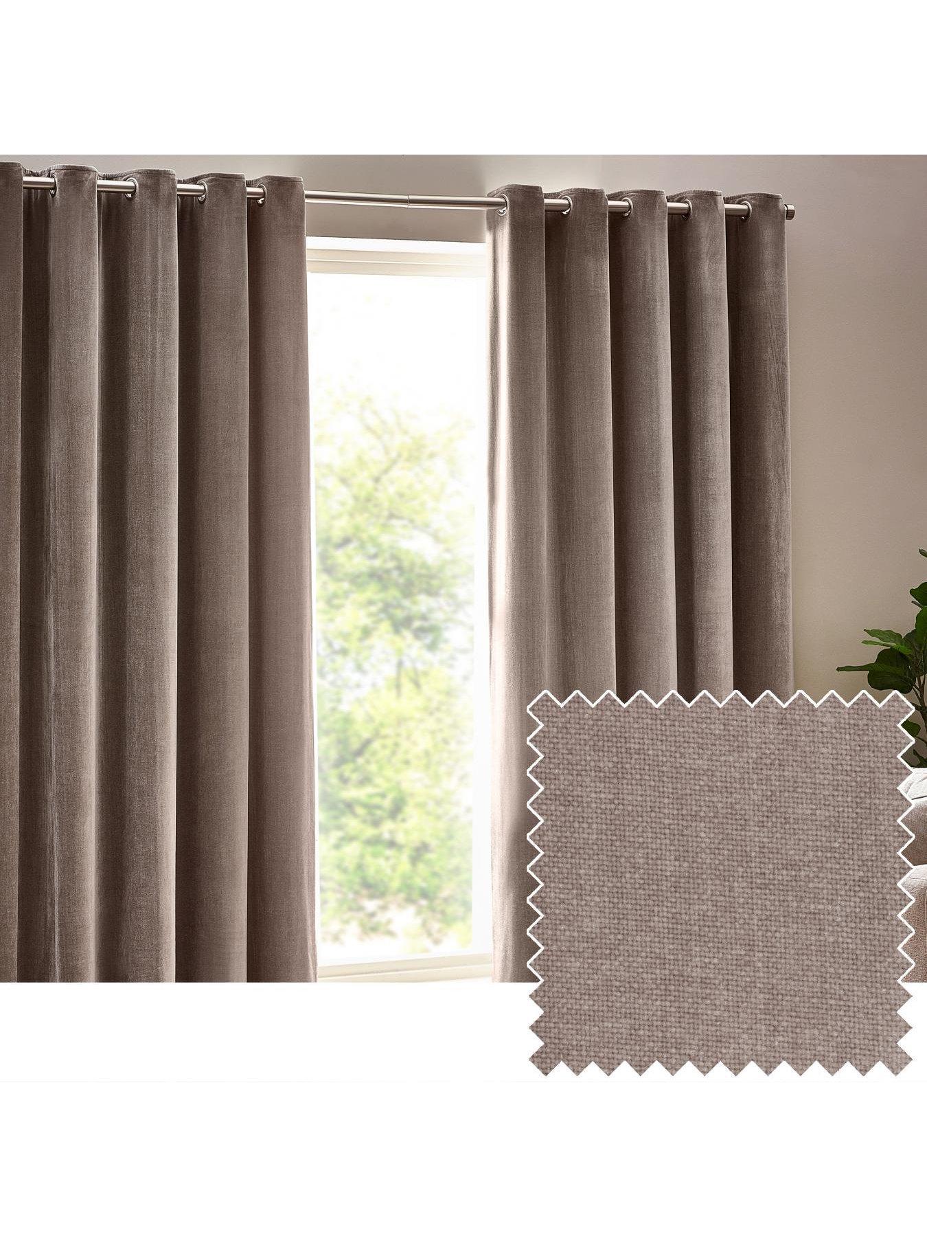 Image 5 of 5 of Yard Heavyweight Chenille Eyelet Curtains