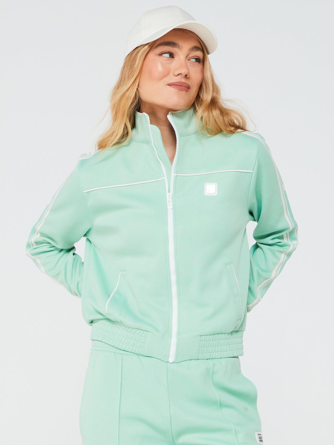 hugo-damillia-long-sleeve-zip-thru-sweat-green